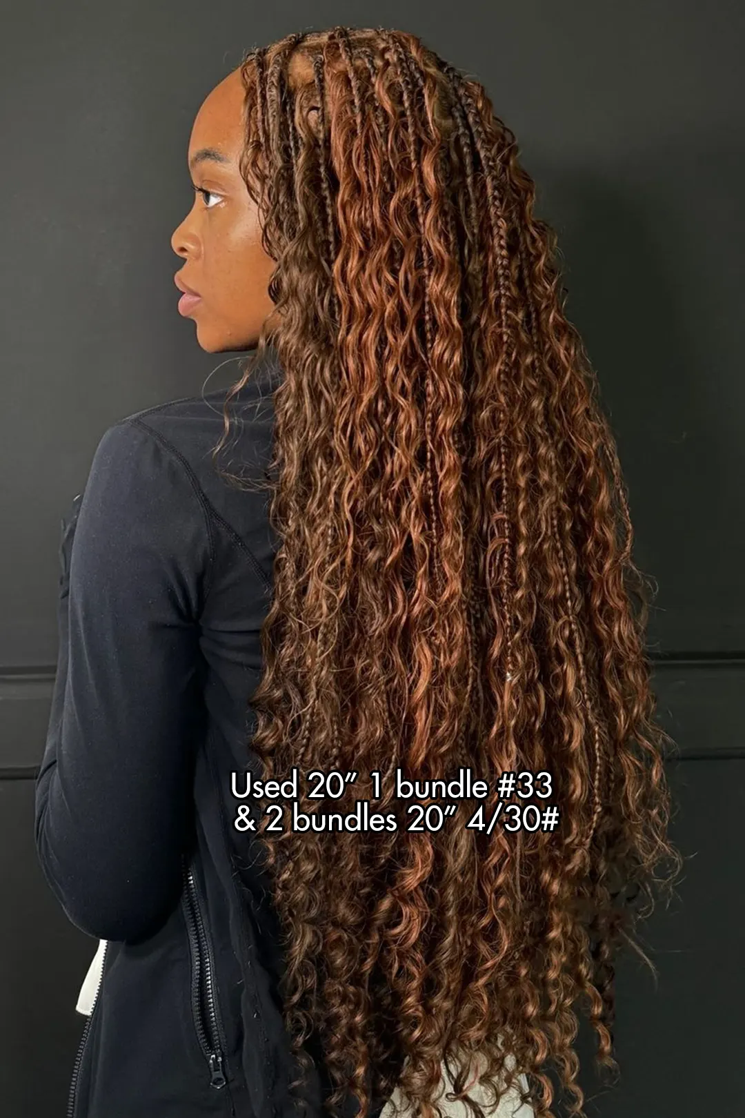 Bulk Hair Piano Color #4/#30 Deep Wave for Braiding BU29 - Image 2