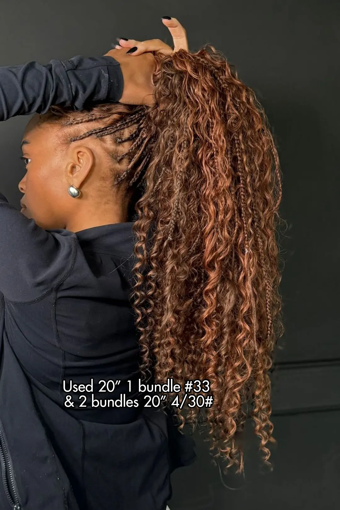 Bulk Hair Piano Color #4/#30 Deep Wave for Braiding BU29 - Image 4