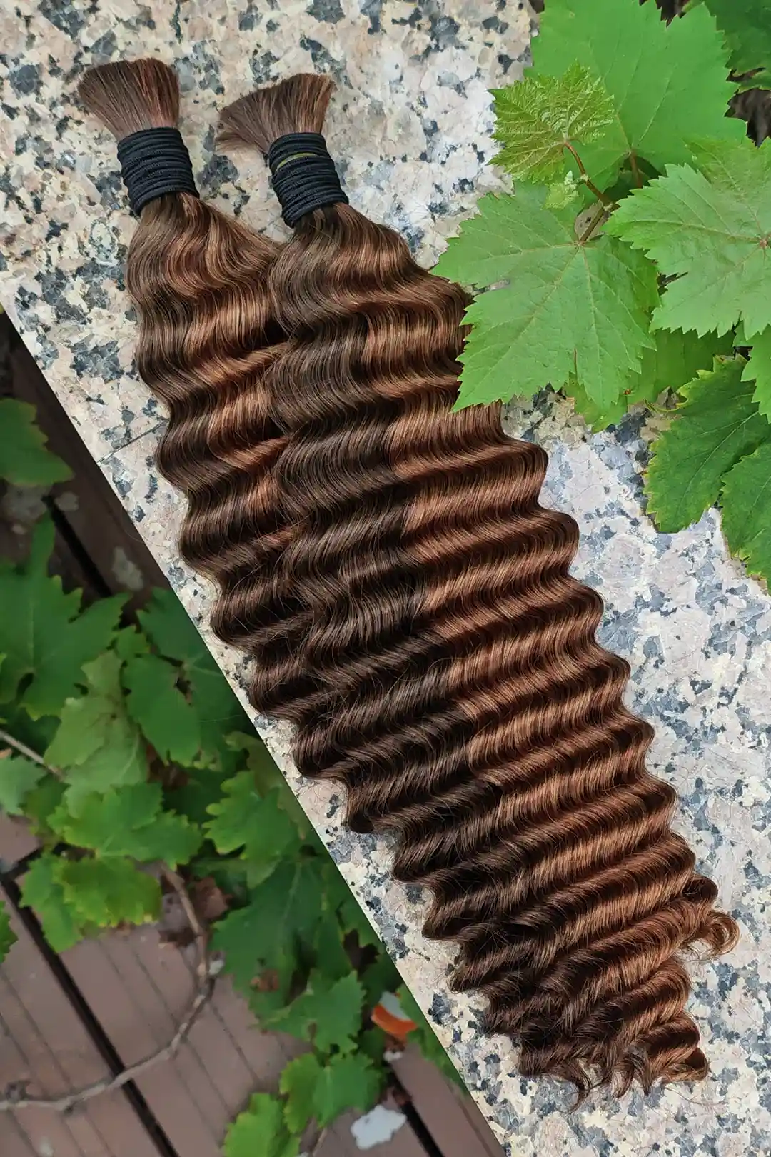 Bulk Hair Piano Color #4/#30 Deep Wave for Braiding BU29 - Image 6
