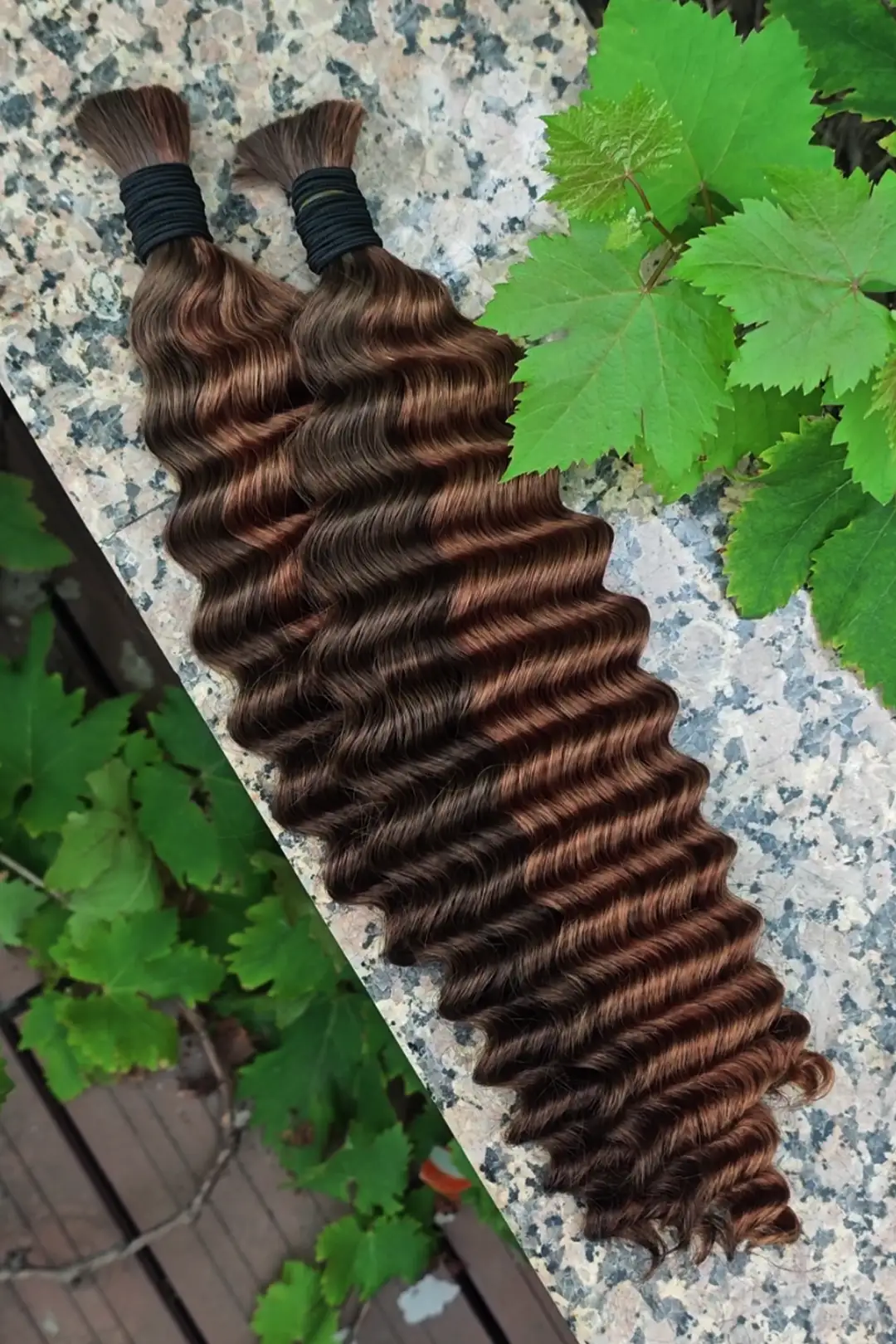 Bulk Hair Piano Color #4/#30 Deep Wave for Braiding BU29 - Image 7