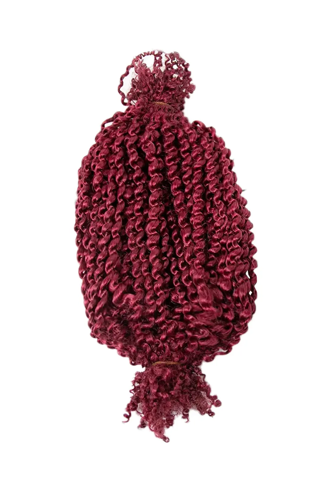 Burgundy Marley Hair Springy Afro Twist 99J 100% Human Hair - Image 2