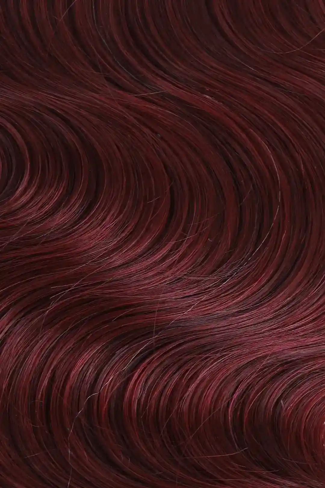 Double Drawn Burgundy Ombre Body Wave Feather Crochet Hair - T1B/99J Human Hair - Image 4