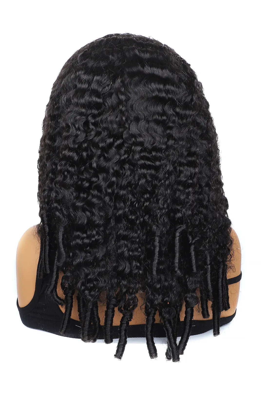 Burmese Curly with Spiral Curls Ends Half Wig Flexible Fit Drawstring - Image 3