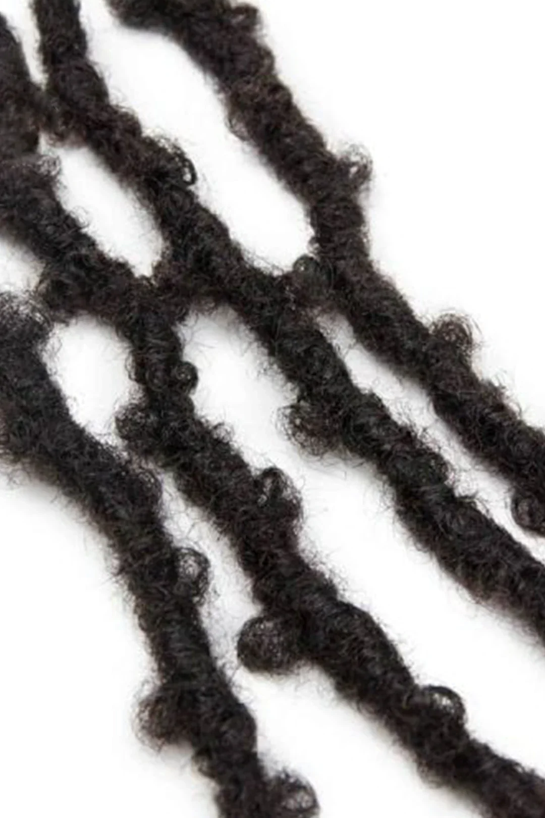 Butterfly Locs Crochet Natural Black Afro Kinky Human Hair - Image 3