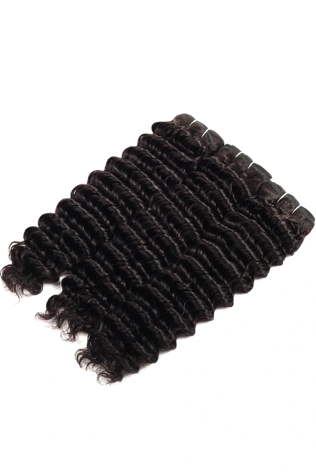 Cambodia Raw Hair Bundle Deep Wave Natural Color 12A - Image 4