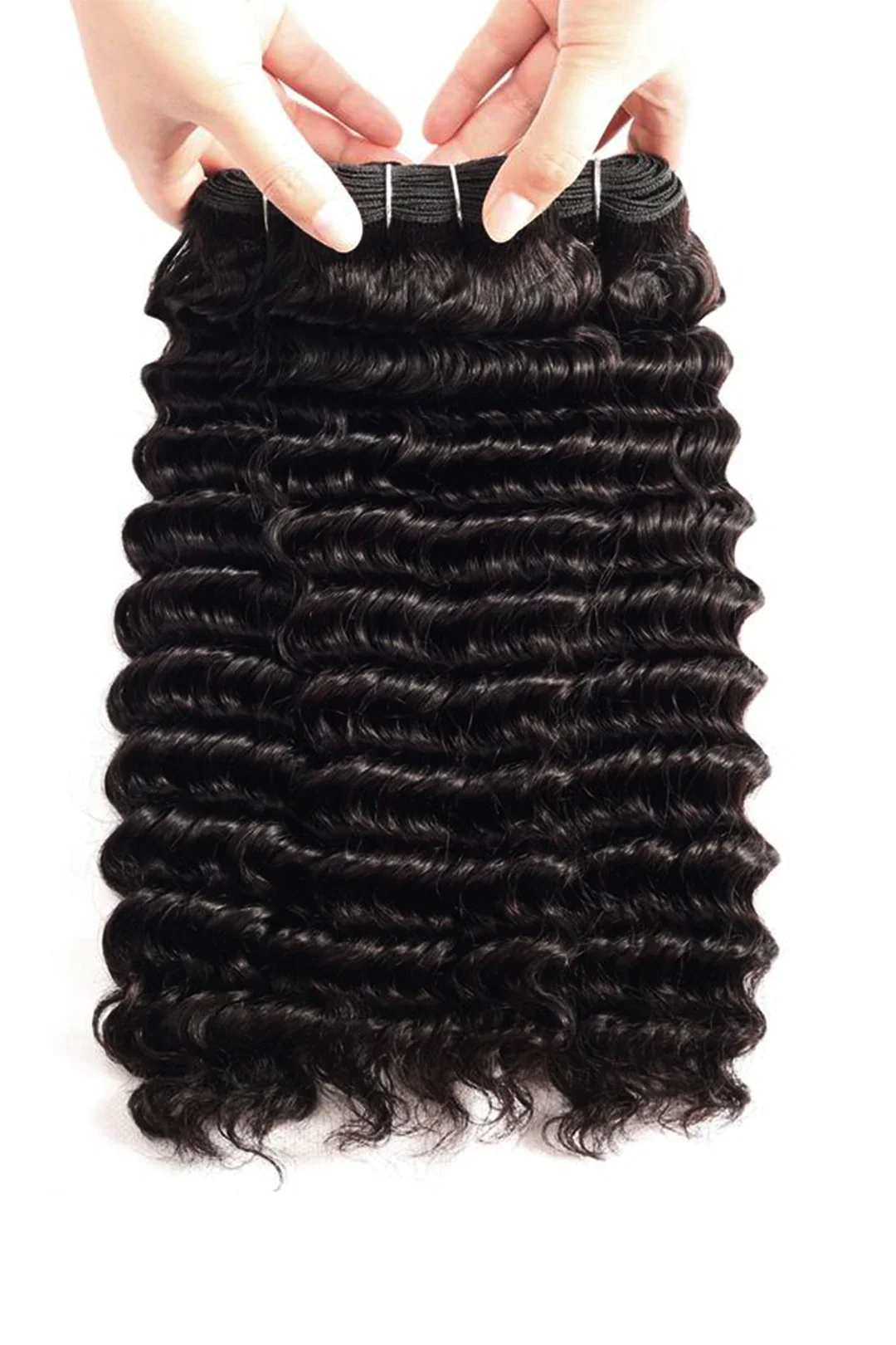 Cambodia Raw Hair Bundle Deep Wave Natural Color 12A - Image 7