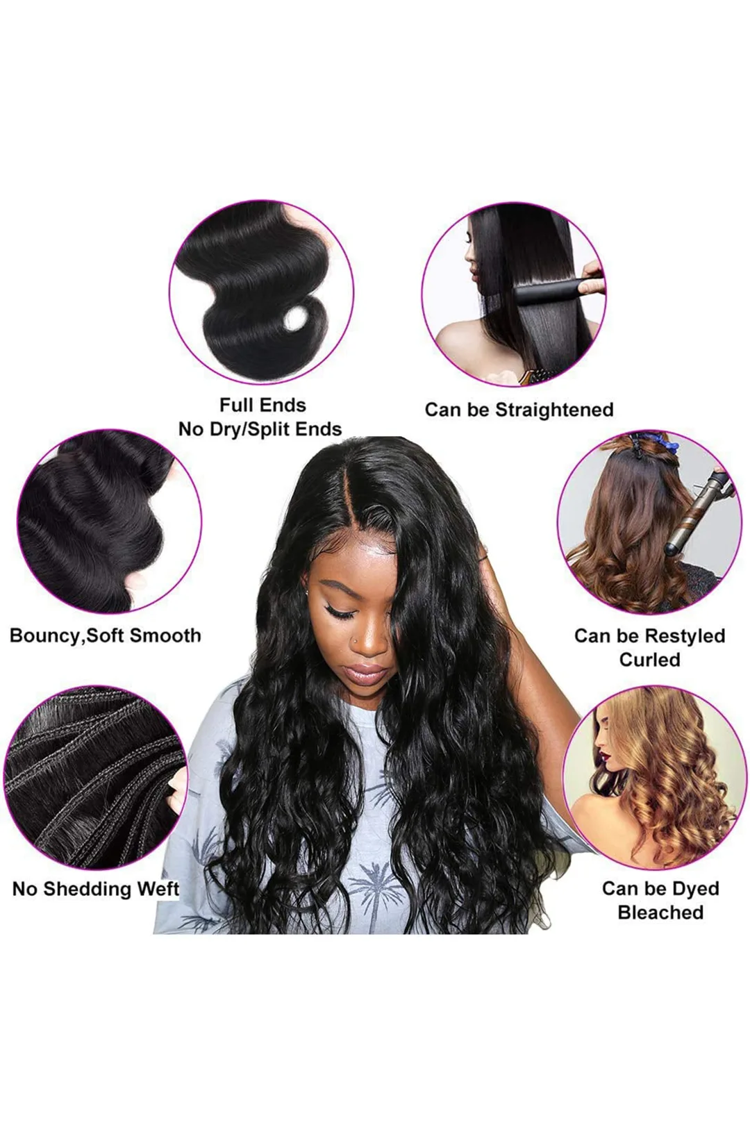 Cambodia Raw Hair Bundle Natural Wave Natural Color  12A - Image 9