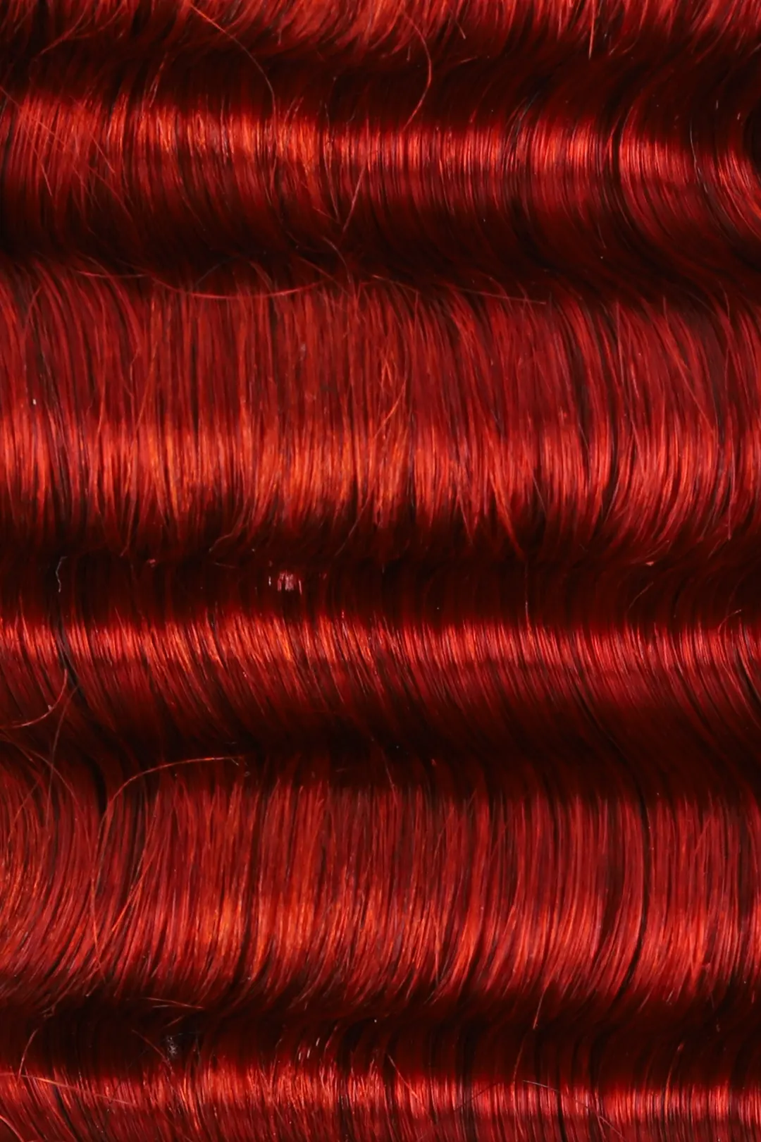 Copper Red Deep Wave Bulk Human Hair For Braiding BU23 - Image 4