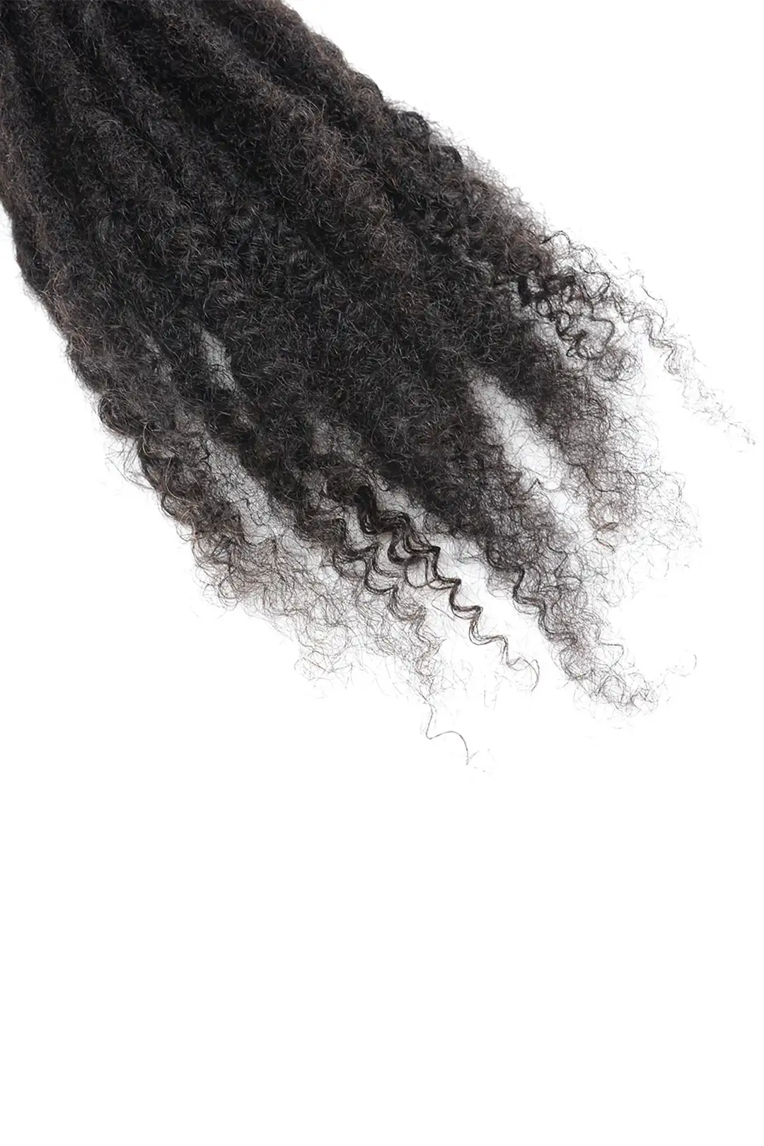 Culture Locs with Curly Ends Natural Black Curly Human Hair 10 Strands - Image 6