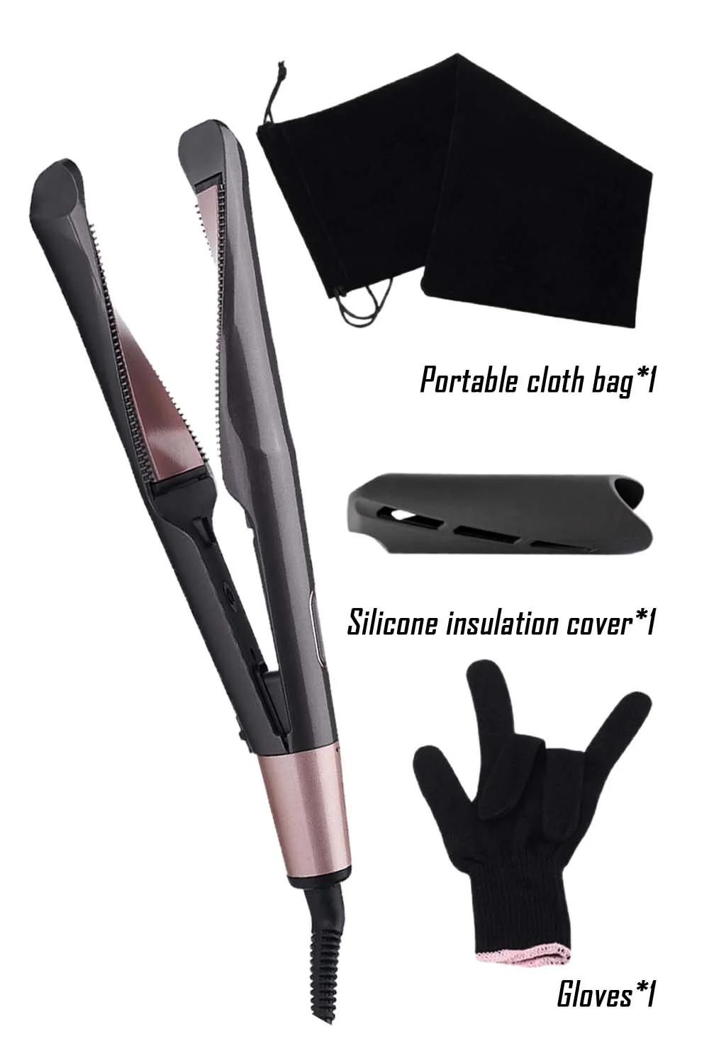 Curl and Straightener 2 in 1 Rotating Iron with Micro Guide Combs - Image 6