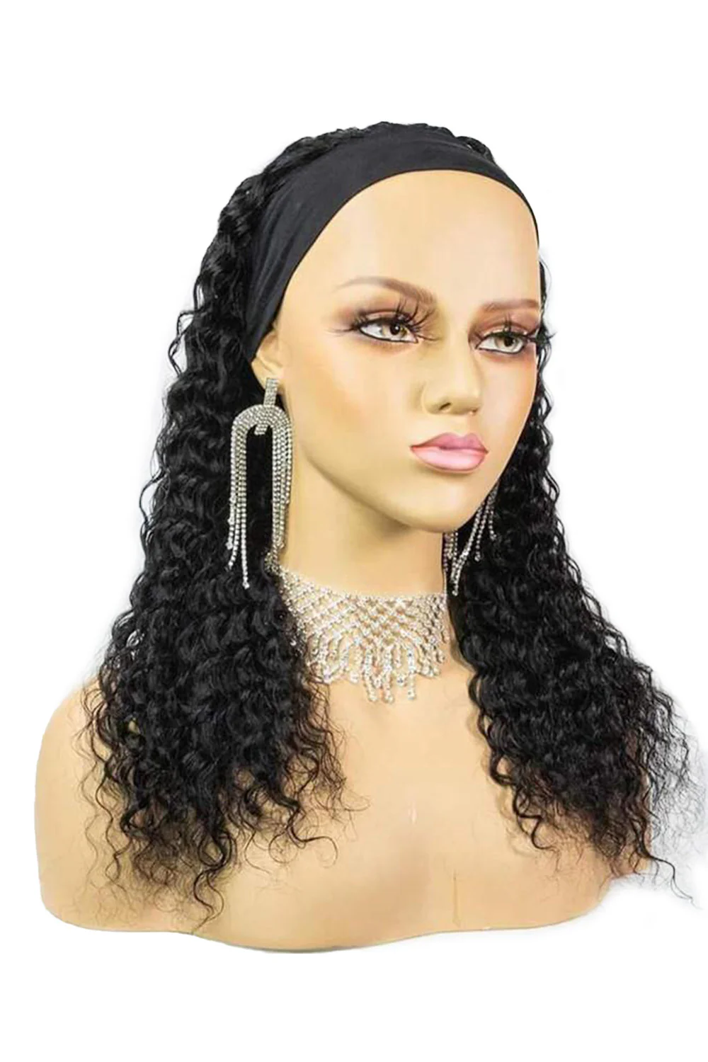 Cute Curly Human Hair Headband Wig Styles - Image 4