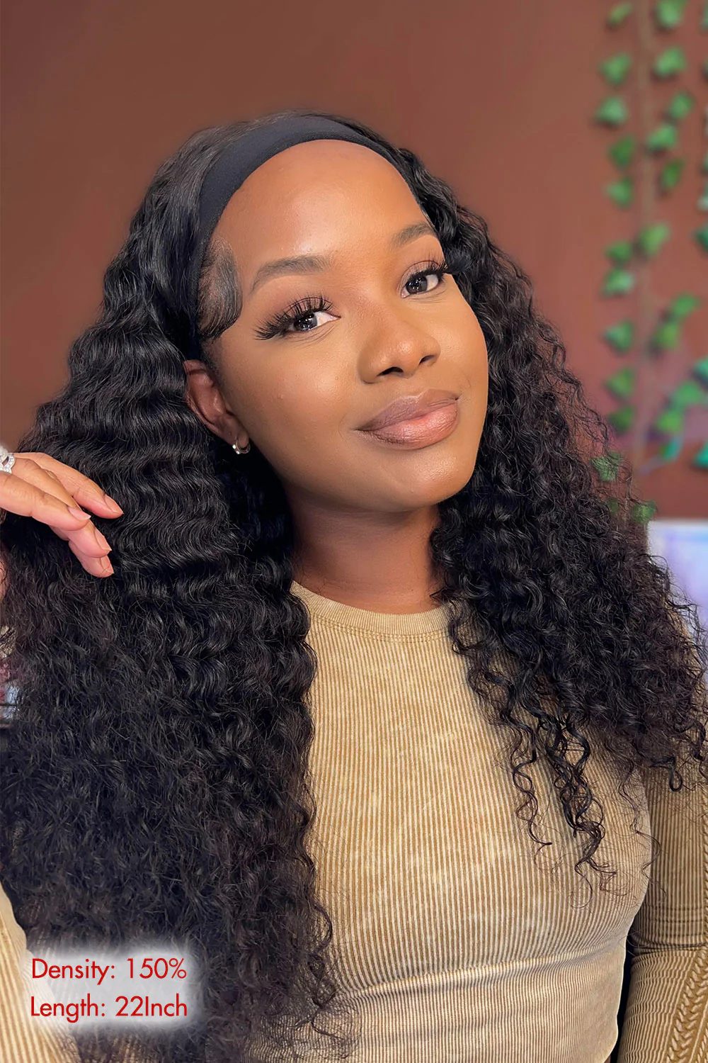 Lace Headband Wig Curly-LH02 - Image 3