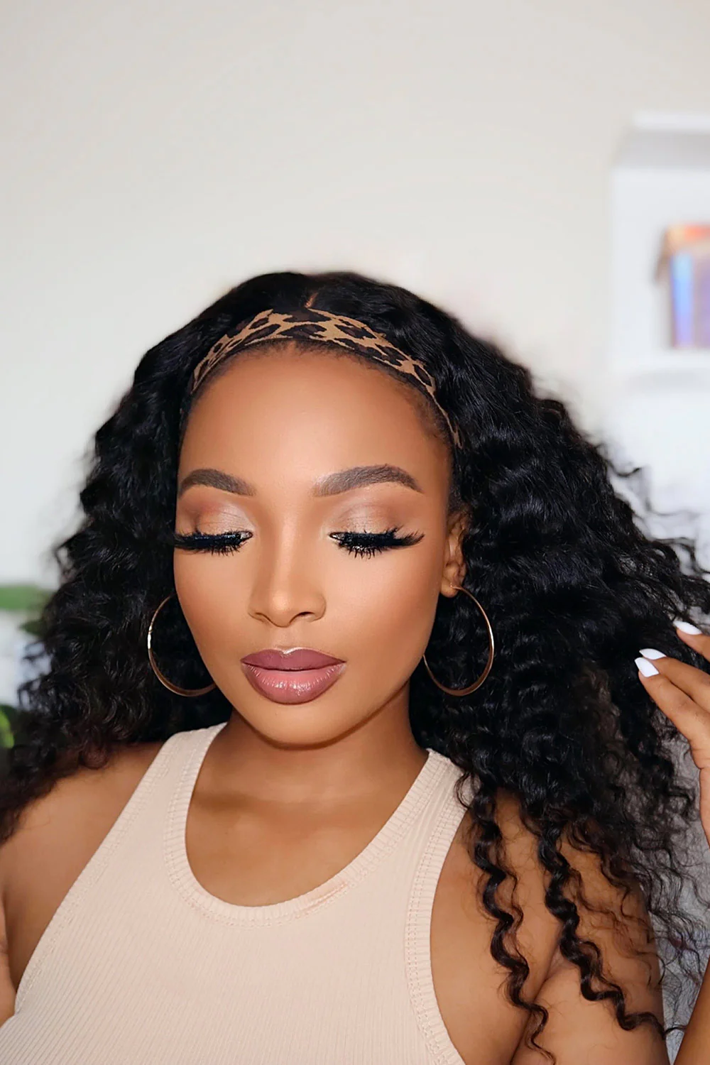 Lace Headband Wig Curly-LH02 - Image 7