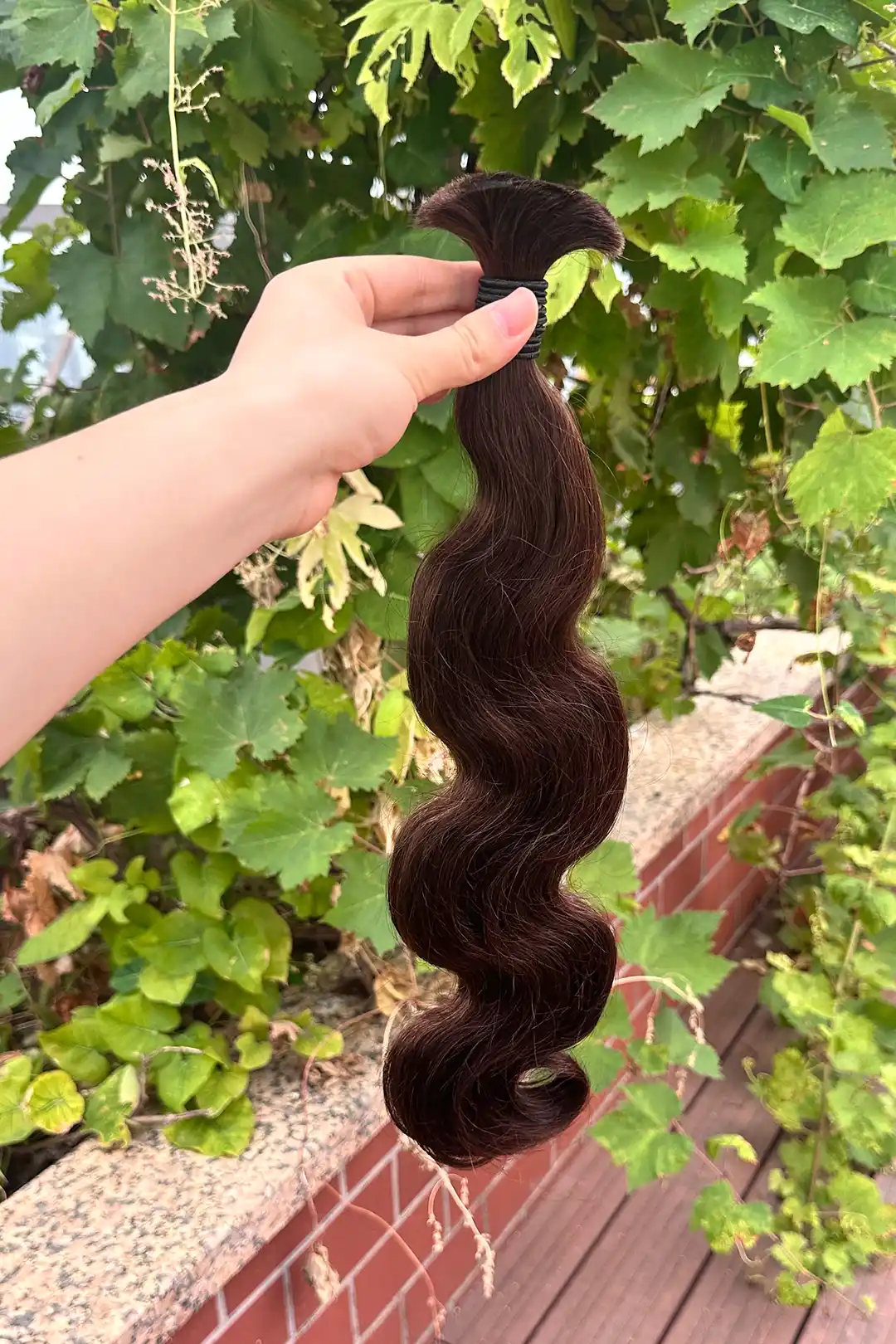 Dark Brown Bulk Hair For Braiding Body Wave BU51 - Image 4