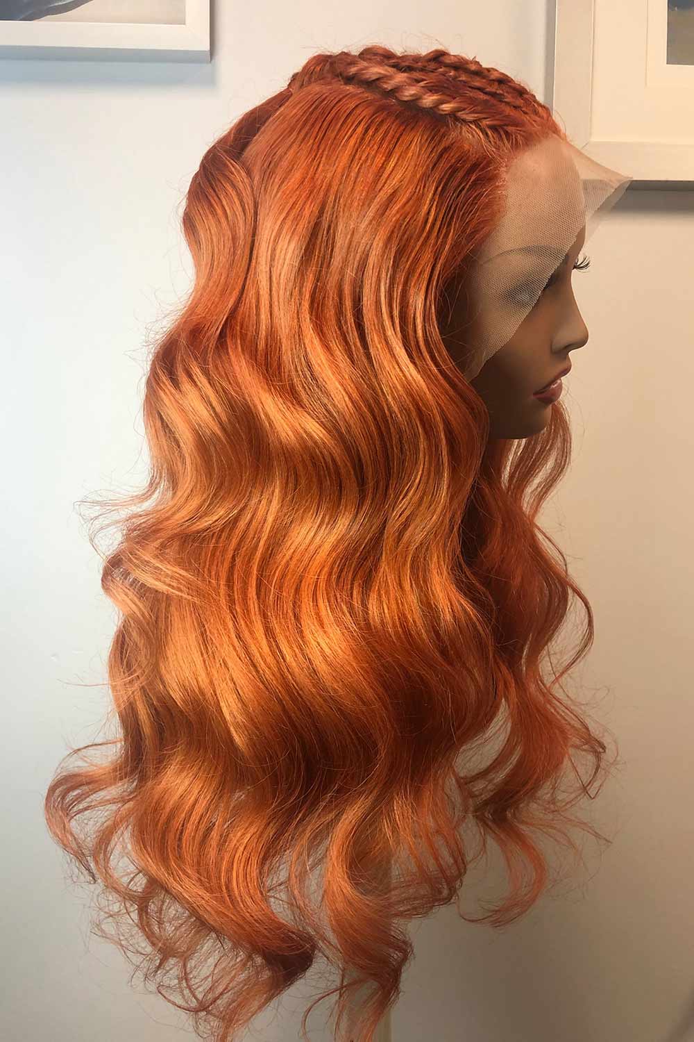 Designer Wigs-13*6 Glueless Hd Lace Wig Ginger Orange - Image 2