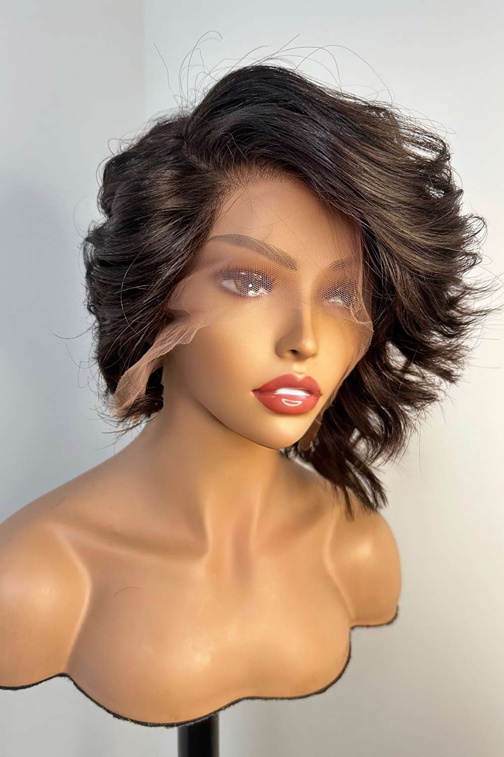 Designer Wigs - Bombshell Body Wave Short Compact 13*6 Lace Front Wig - Image 2