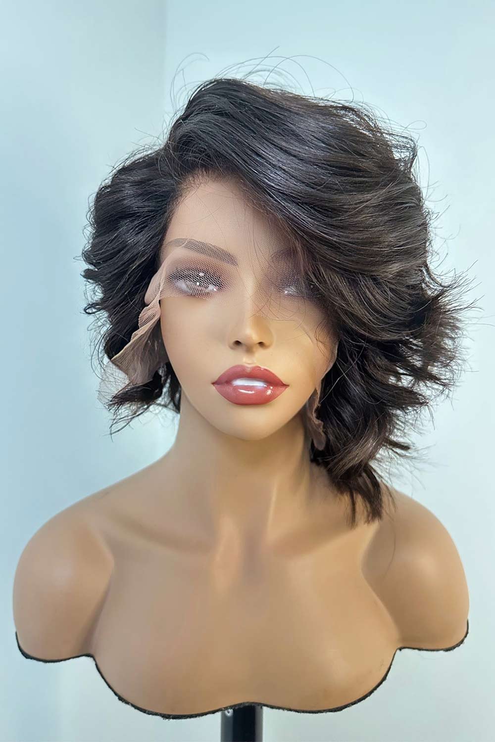 Designer Wigs - Bombshell Body Wave Short Compact 13*6 Lace Front Wig - Image 3