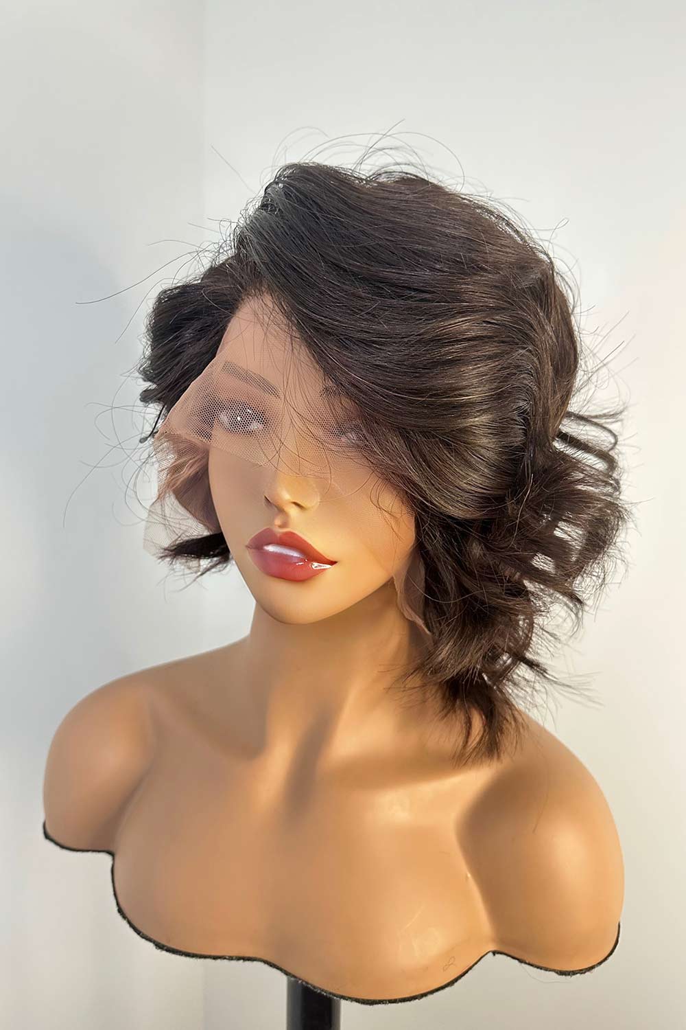 Designer Wigs - Bombshell Body Wave Short Compact 13*6 Lace Front Wig - Image 4
