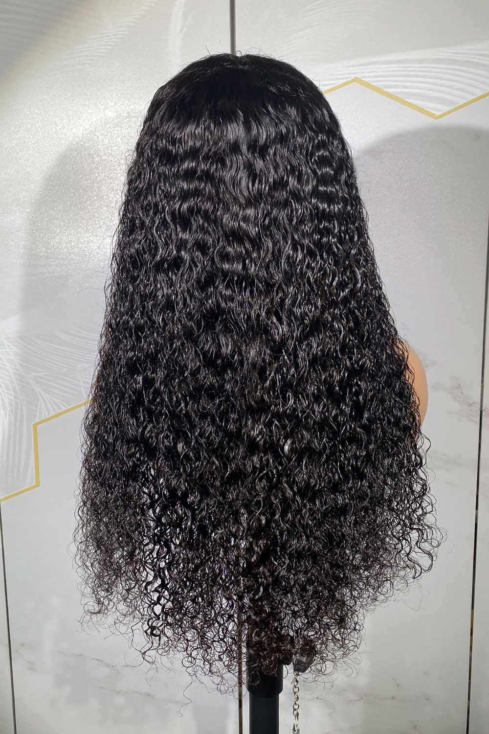 Designer Wigs-13x3 Light Brown Lace 300% Density Water Wave Wigs - Image 5