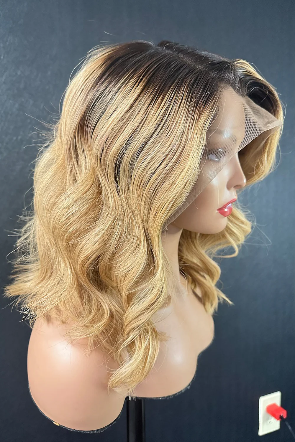 Designer Wigs-13x6 Lace Front Cute Bob Natural Wave Wigs - Image 4