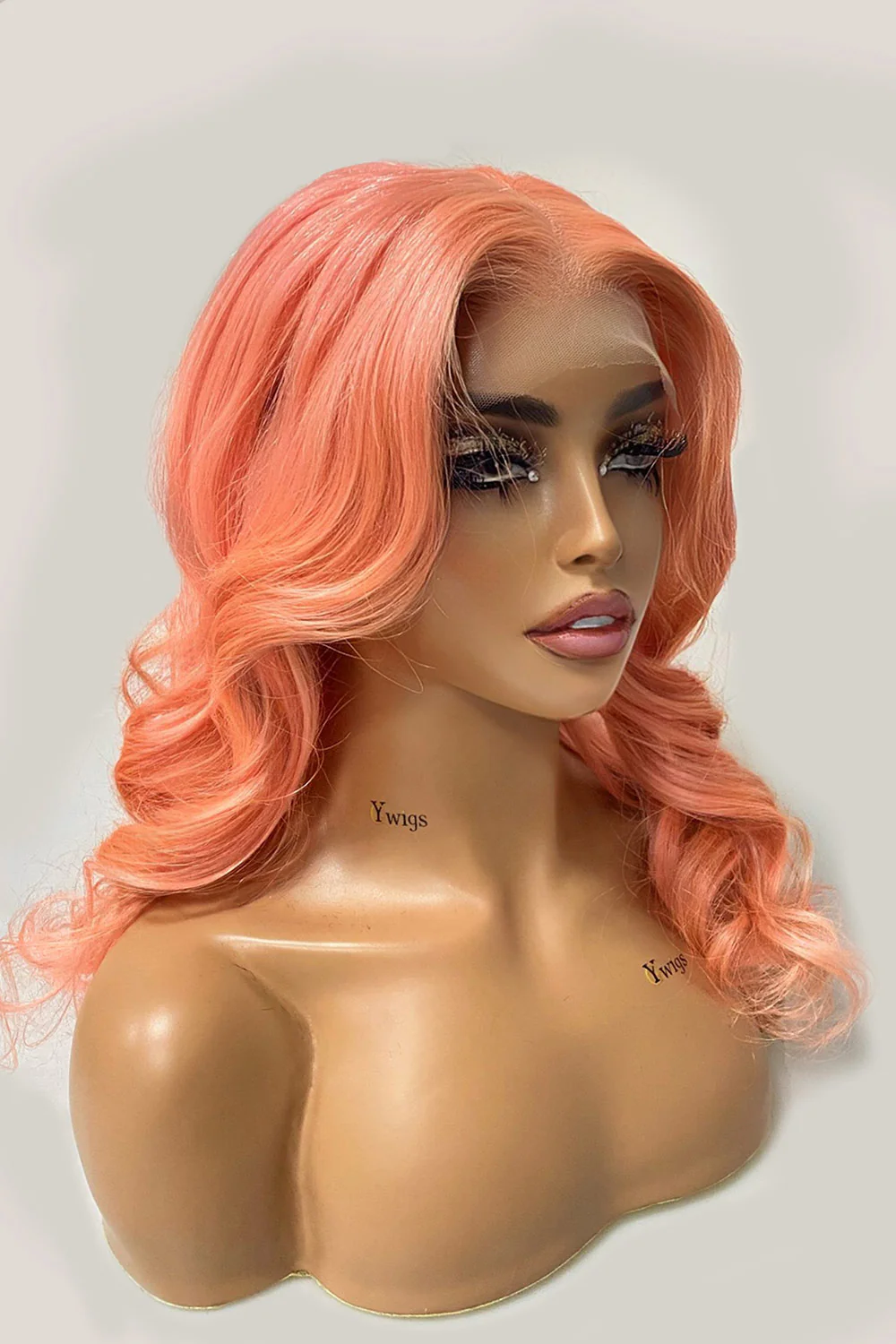 Designer Wigs-Light Pink Loose Wave 13x6 Lace Front Wigs - Image 2