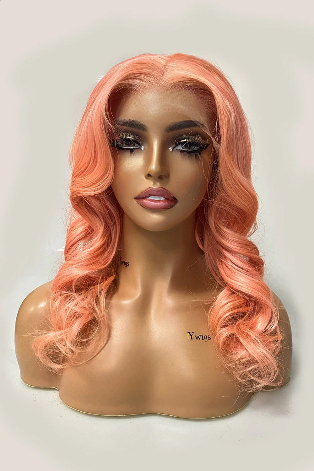 Designer Wigs-Light Pink Loose Wave 13x6 Lace Front Wigs - Image 3