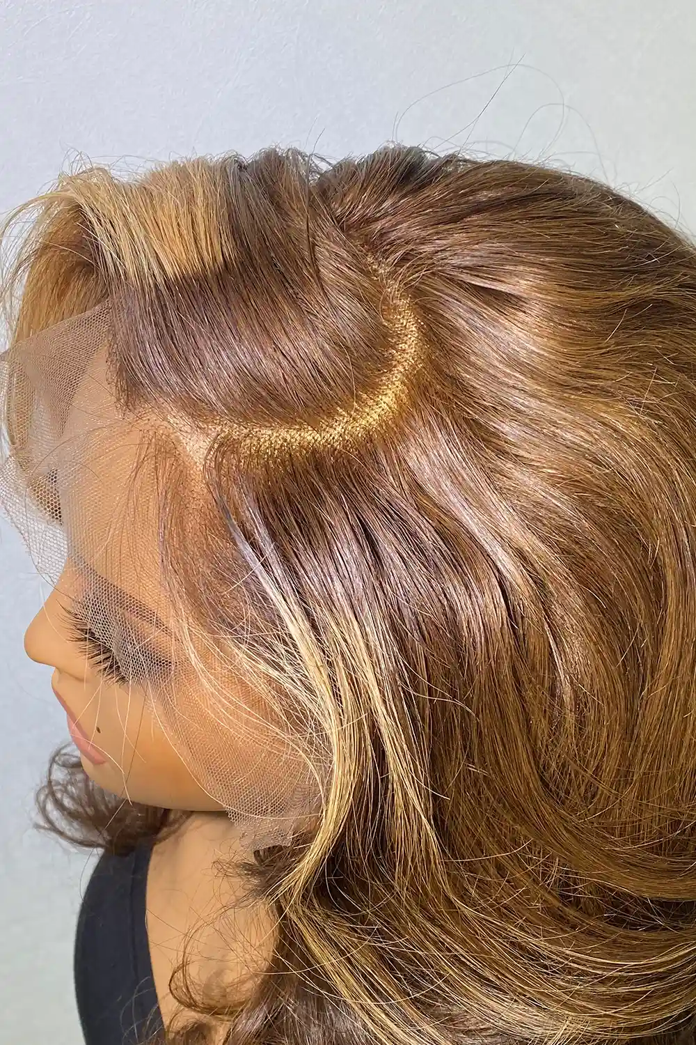 Designer Wigs-Brown Mix Black Loose Wave 13x4 Light Brown C Part - Image 7