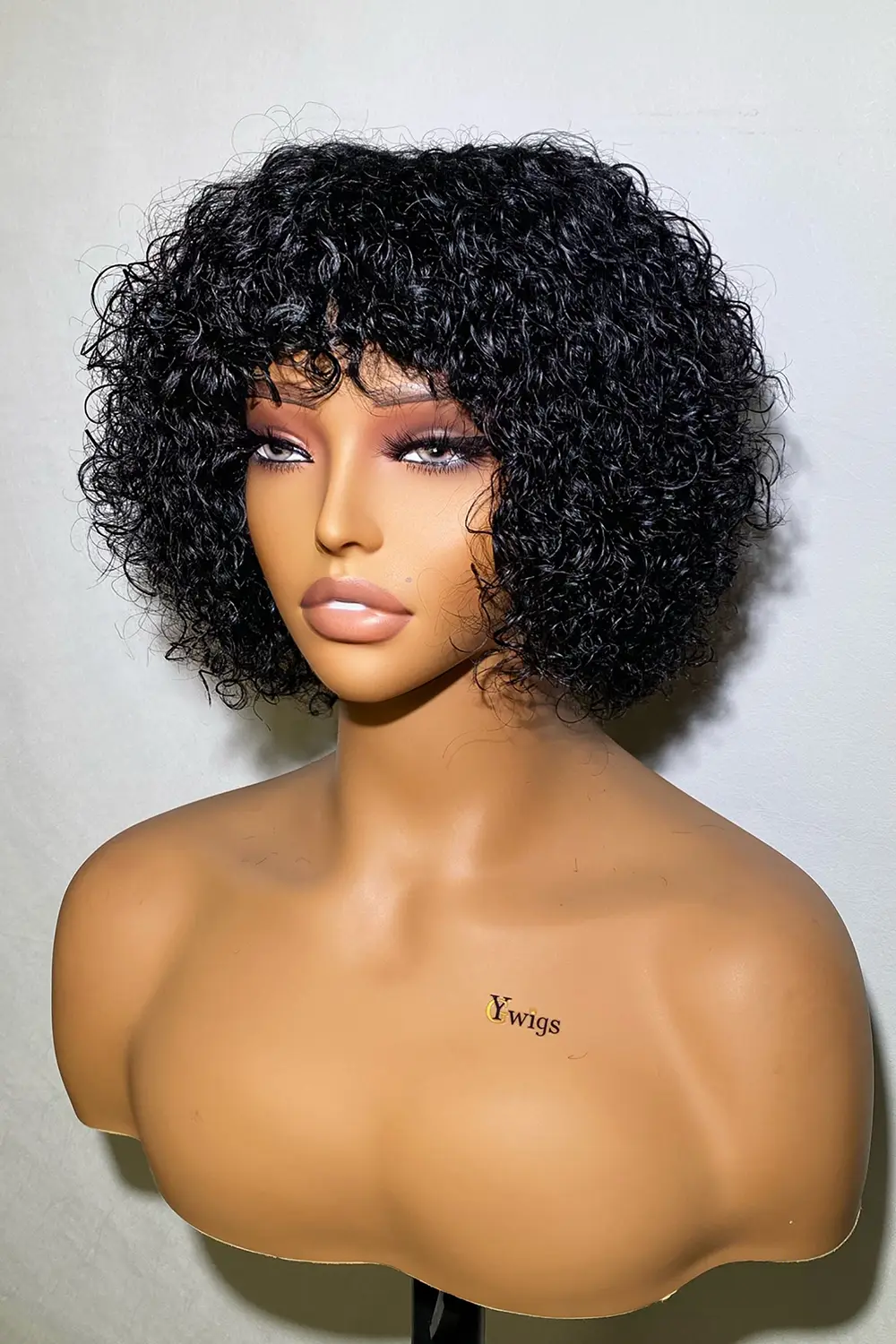 Designer Wigs-Ultra Natural Lightweight Bouncy Non Lace Wig With Bangs - Image 2