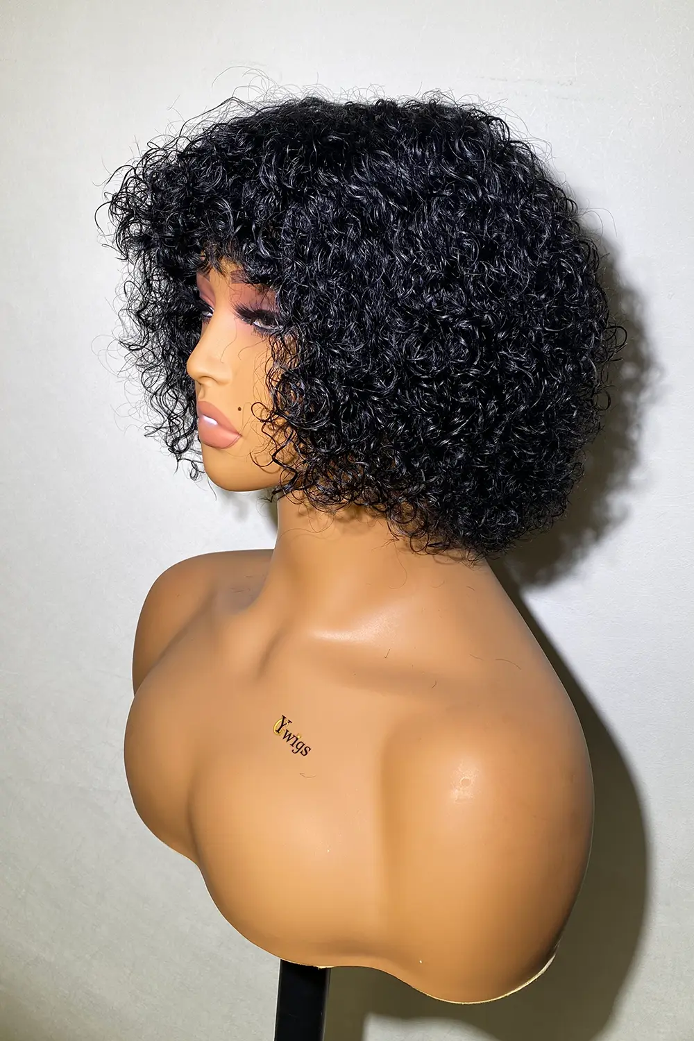Designer Wigs-Ultra Natural Lightweight Bouncy Non Lace Wig With Bangs - Image 5