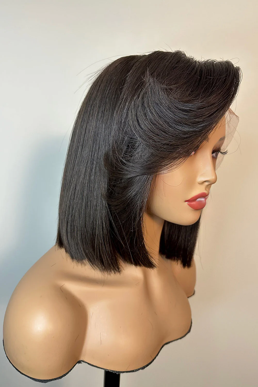 Designer Wigs-New Trend Short Layered Bob 13x6 Lace Wig - Image 2