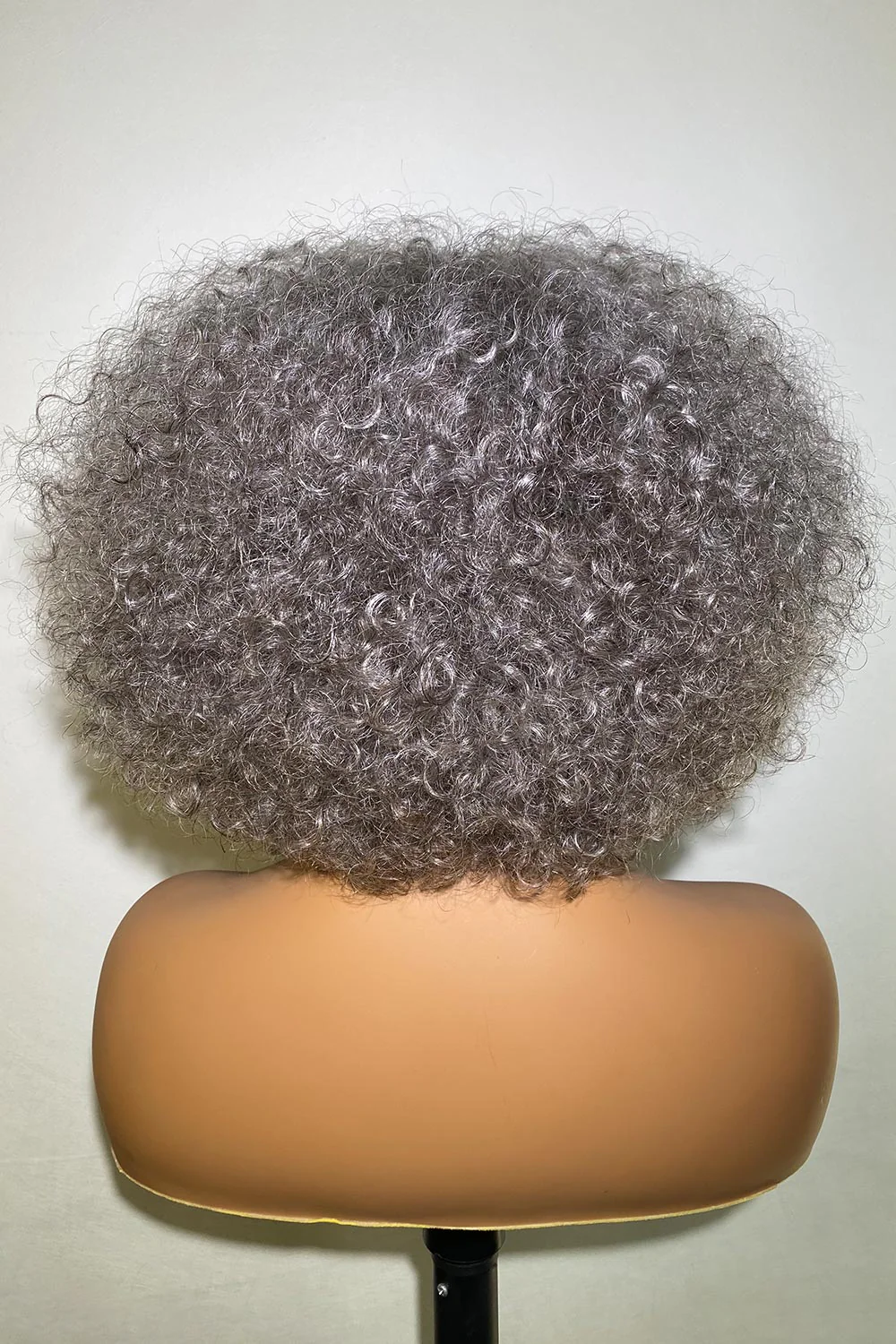 Designer Wigs-Fashion Silver Grey Deep Jerry Curl Bob 10” Wigs - Image 5