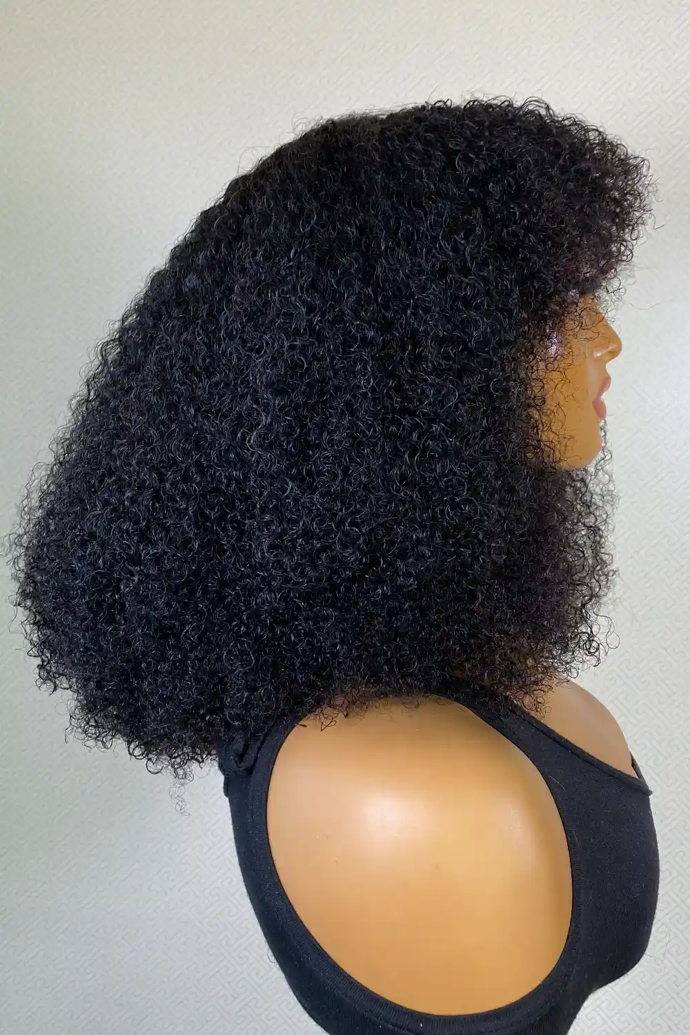 Designer Wigs - Jerry Curly No Lace Scalp Top Glueless Short Wig With Bangs - Image 2