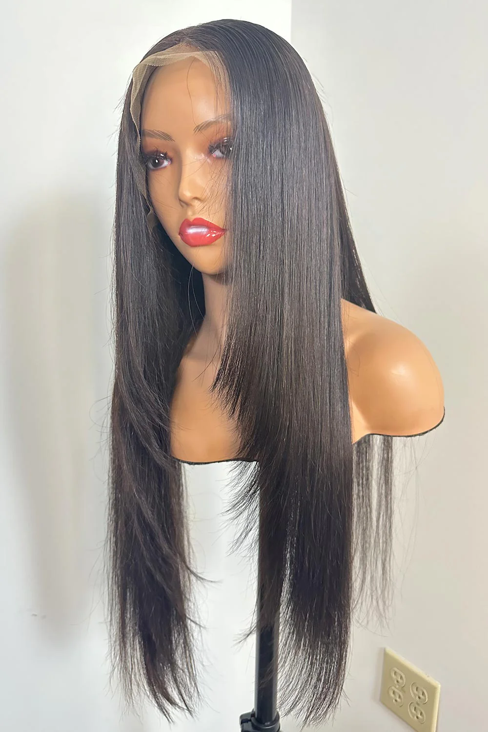 Designer Wigs-Layered Cut 24" Silky Straight 13x6 Lace Wigs - Image 4