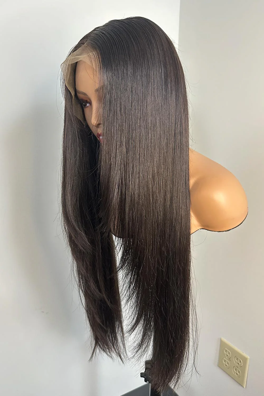Designer Wigs-Layered Cut 24" Silky Straight 13x6 Lace Wigs - Image 5