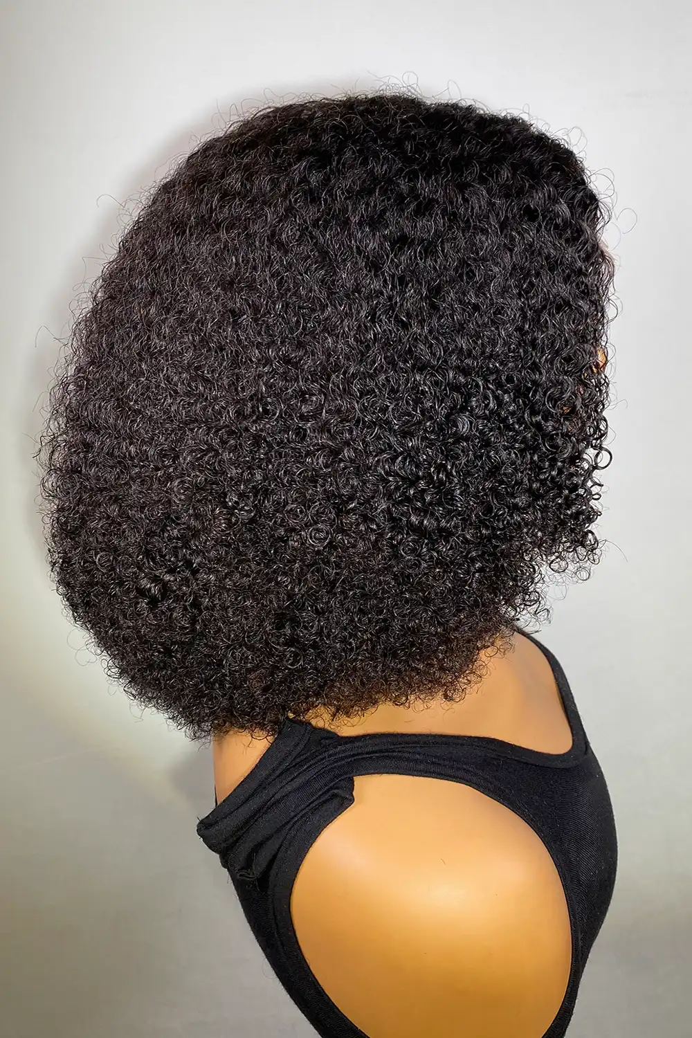 Designer Wigs-Super Full Kinky Curly Neck Length Natural Hairline Wig - Image 4