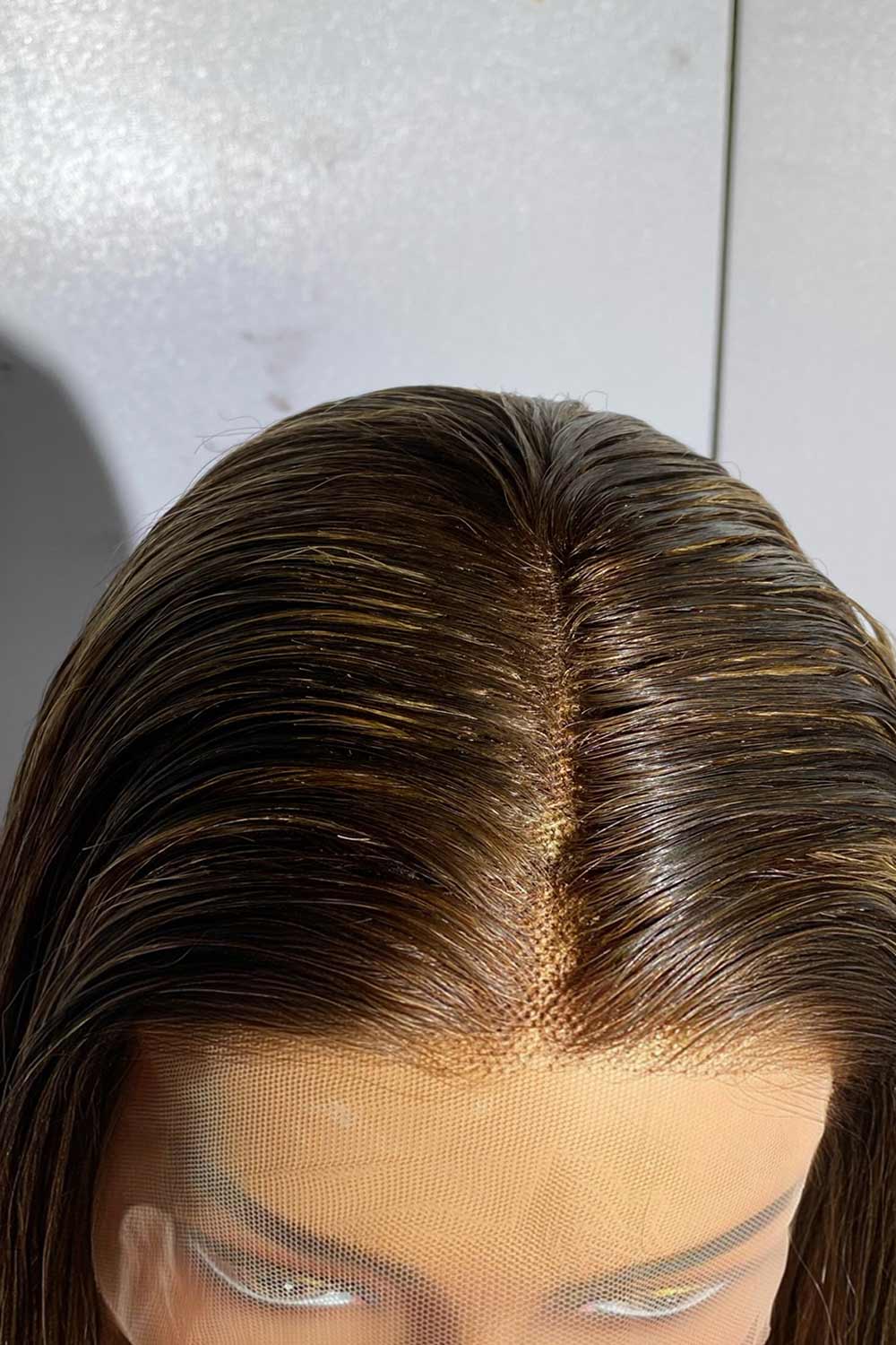 Designer Wigs-T Part Lace Wig 150% Density With Stunning Highlights - Image 9