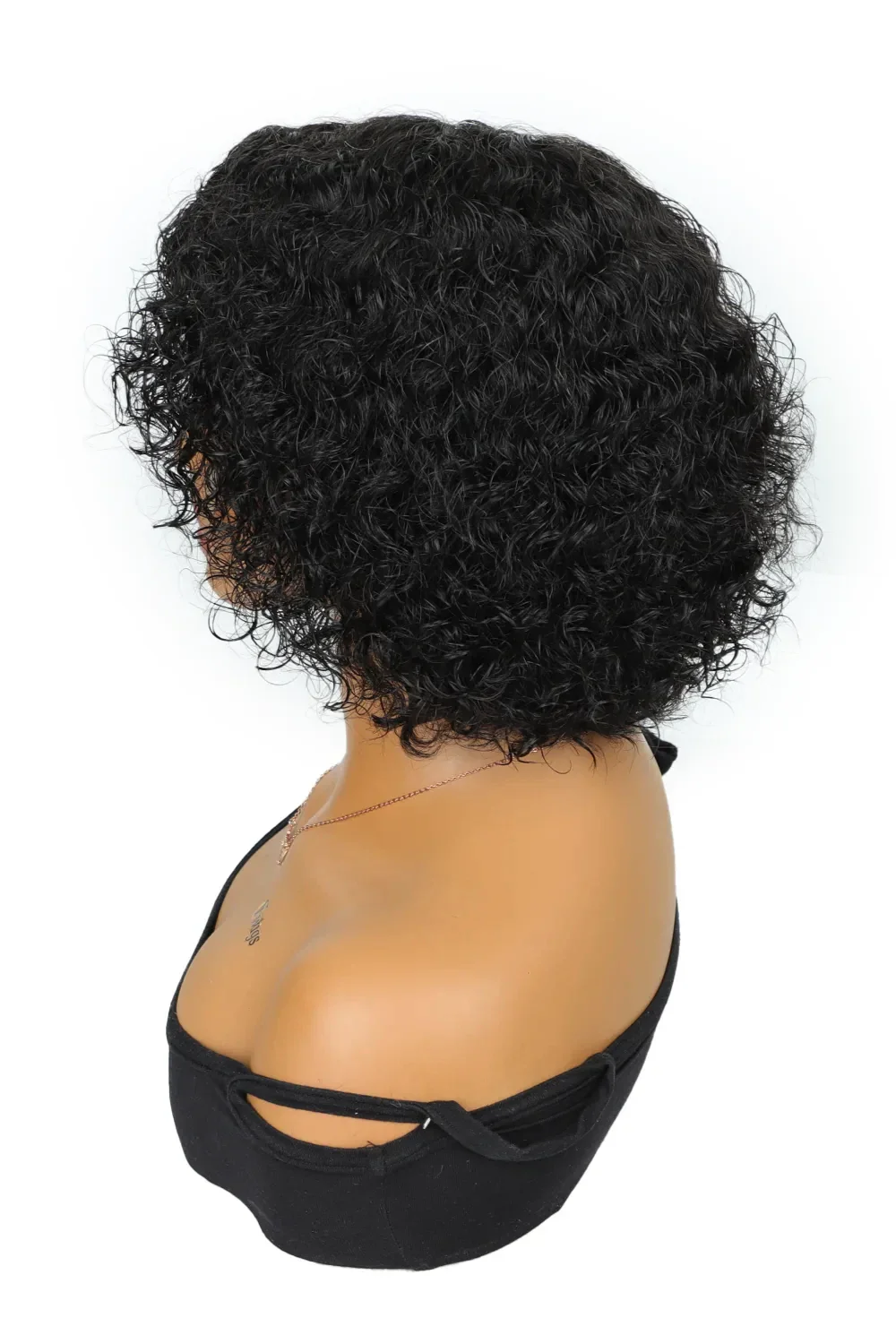 Designer Wigs-Trendy Short Cut Curly Minimalist Full Lace Front Wigs - Image 5