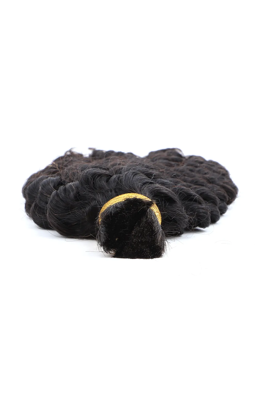 Double Drawn Burmese Curly Bulk Human Hair For Braiding BU49 - Image 2