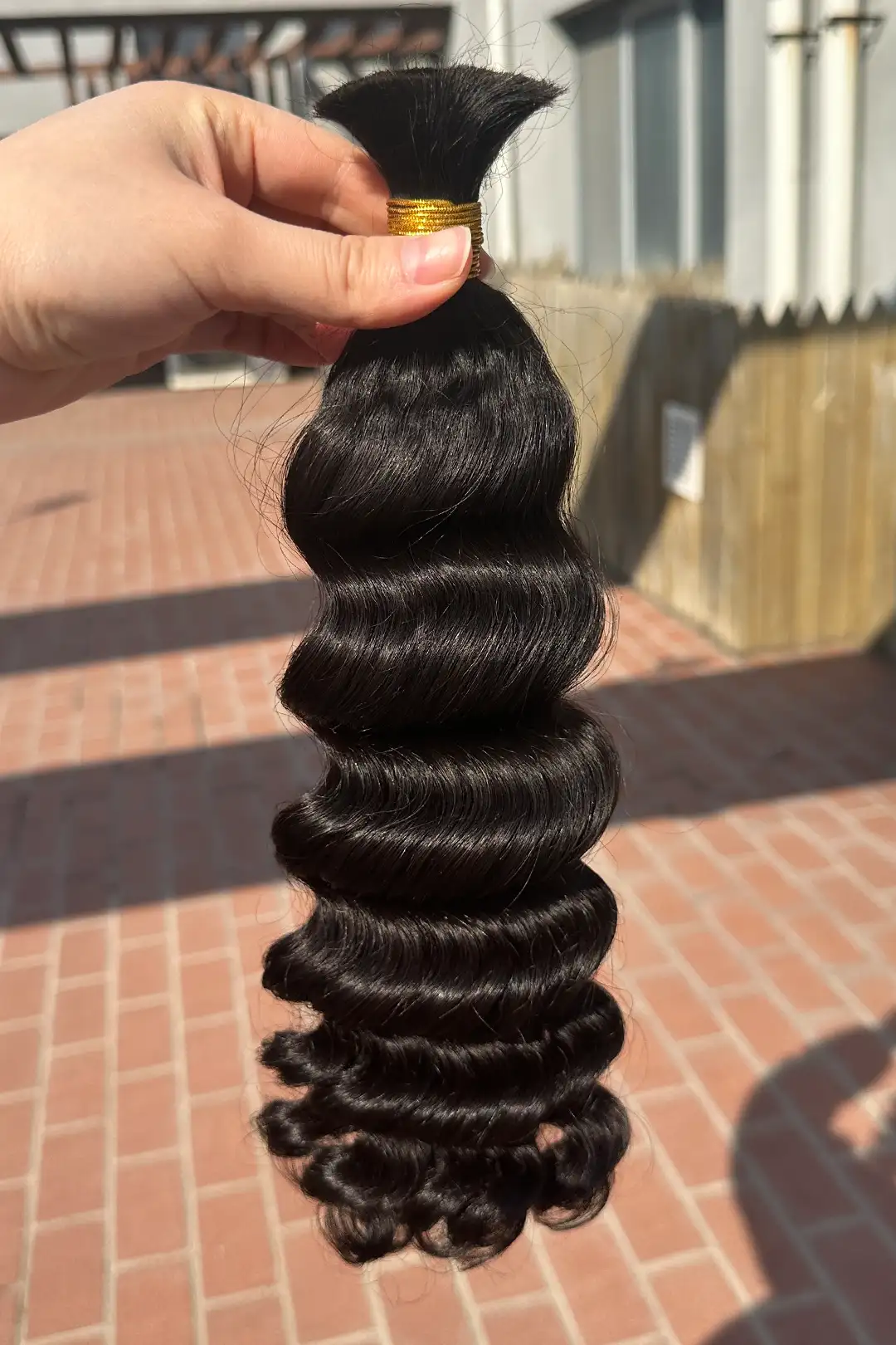 Double Drawn Loose Deep Wave Bulk Human Hair For Braiding - Image 4