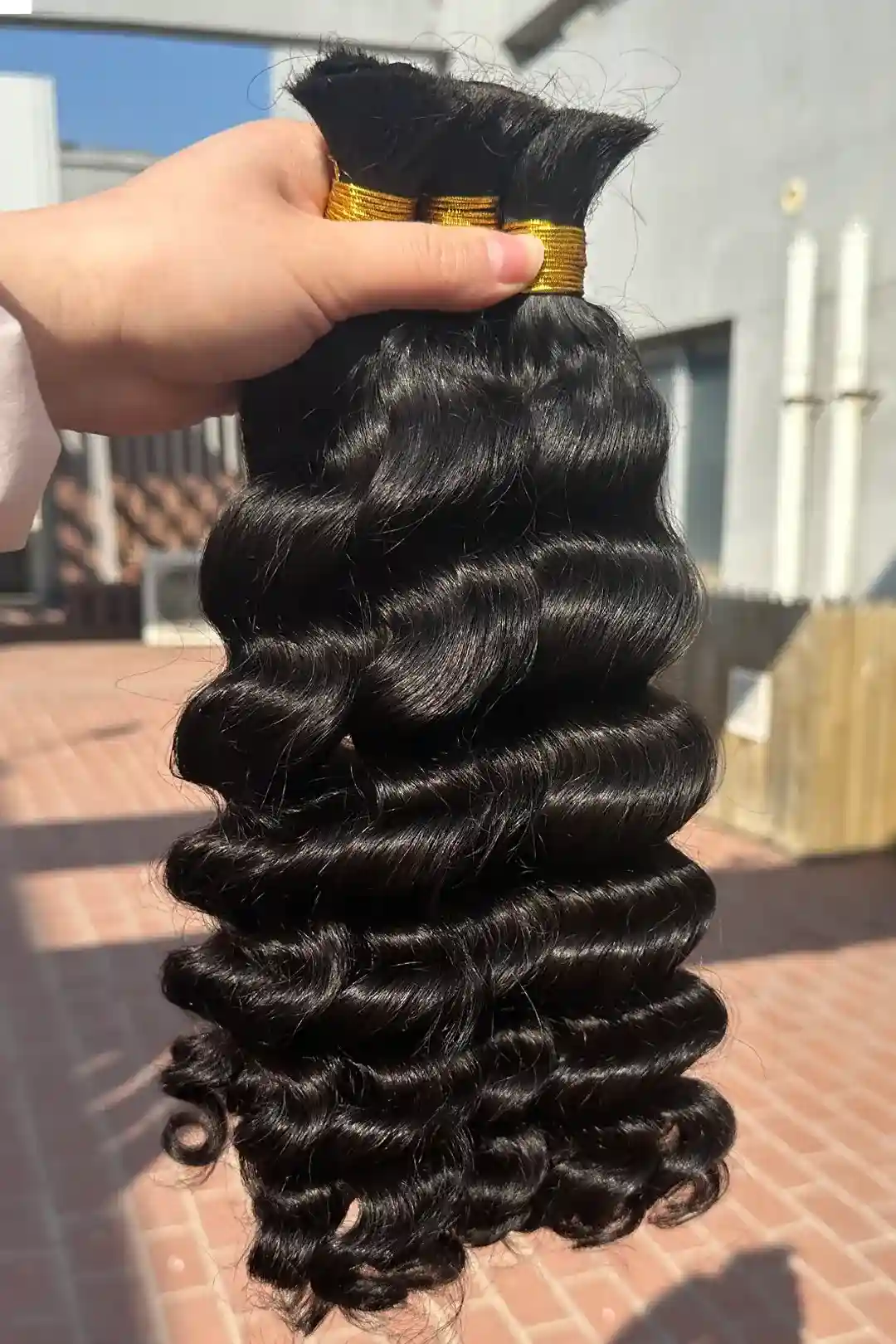 Double Drawn Loose Deep Wave Bulk Human Hair For Braiding - Image 5