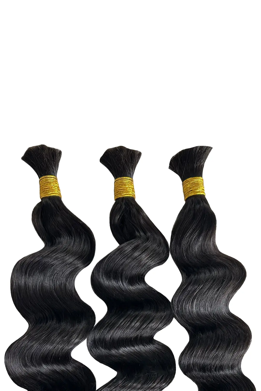 Loose Wave Bulk Hair For Braiding Natural Black BU02 - Image 13