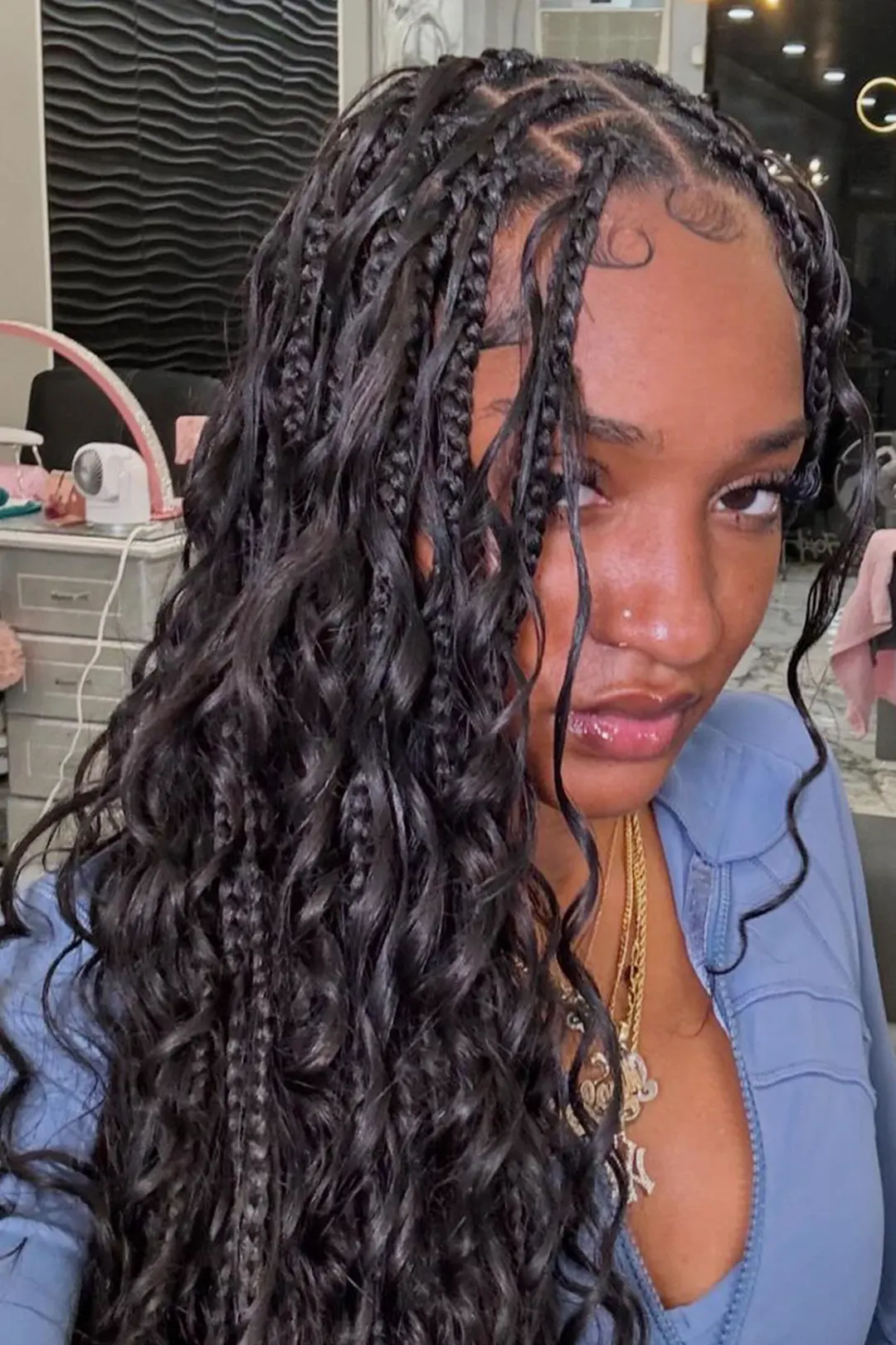 Loose Wave Bulk Hair For Braiding Natural Black BU02 - Image 5