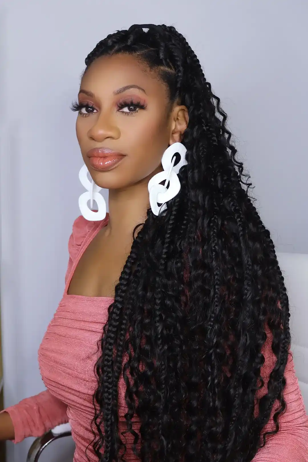 Water Wave Bulk Hair For Braiding Natural Black BU14 - Image 5