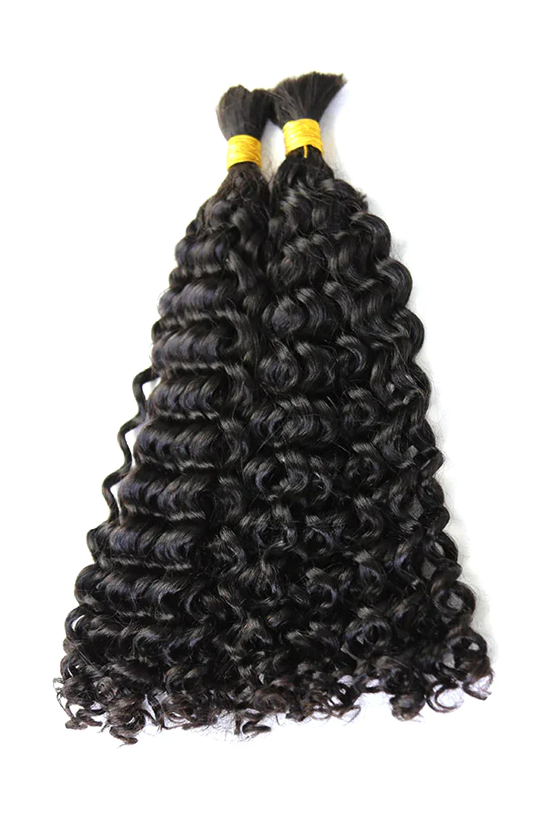 Water Wave Bulk Hair For Braiding Natural Black BU14 - Image 9