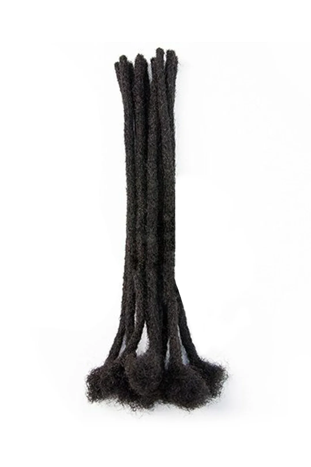 Dreadlock Hair Extensions Natural Black Human Hair 10 Strands
