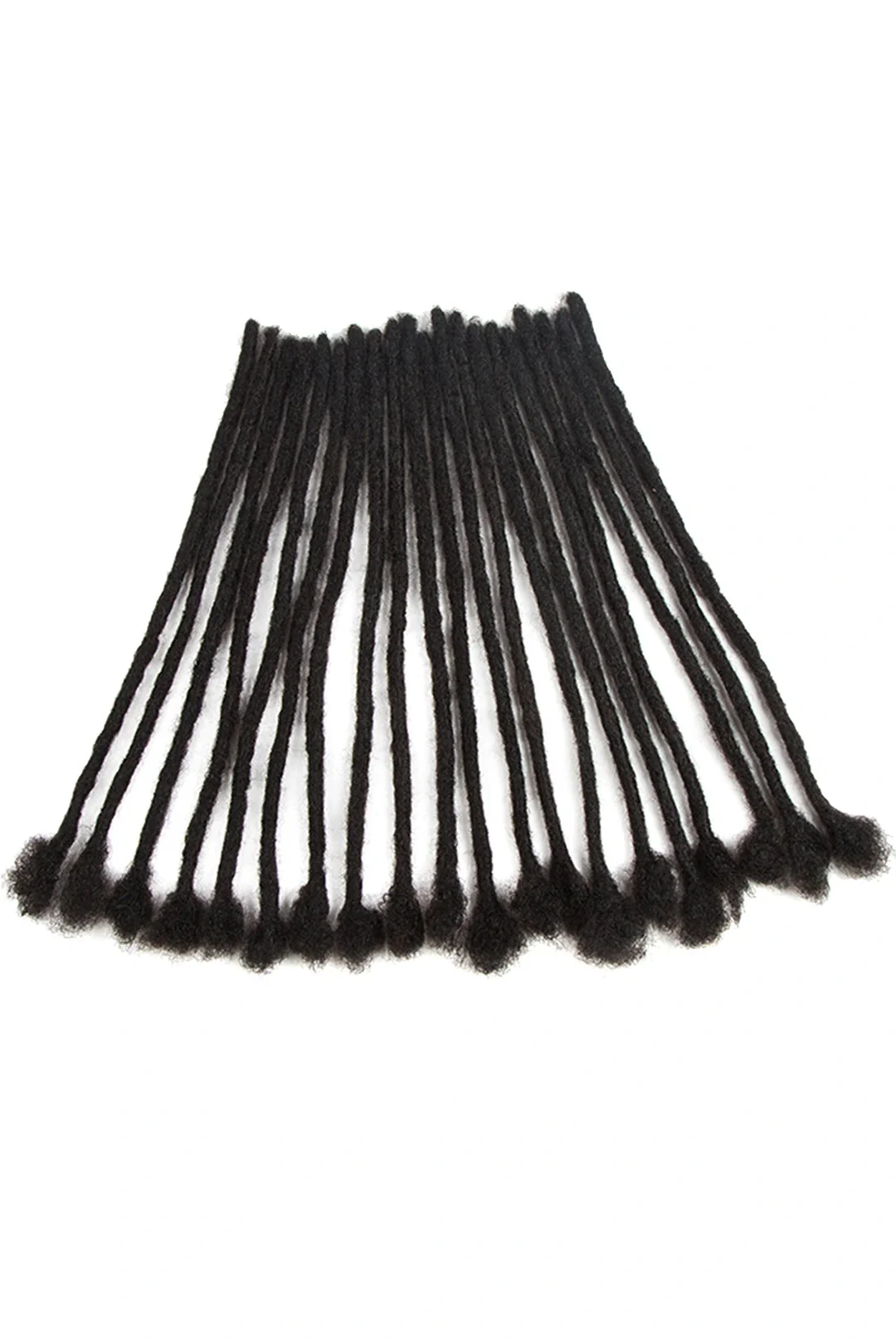 Dreadlock Hair Extensions Natural Black Human Hair 10 Strands - Image 8