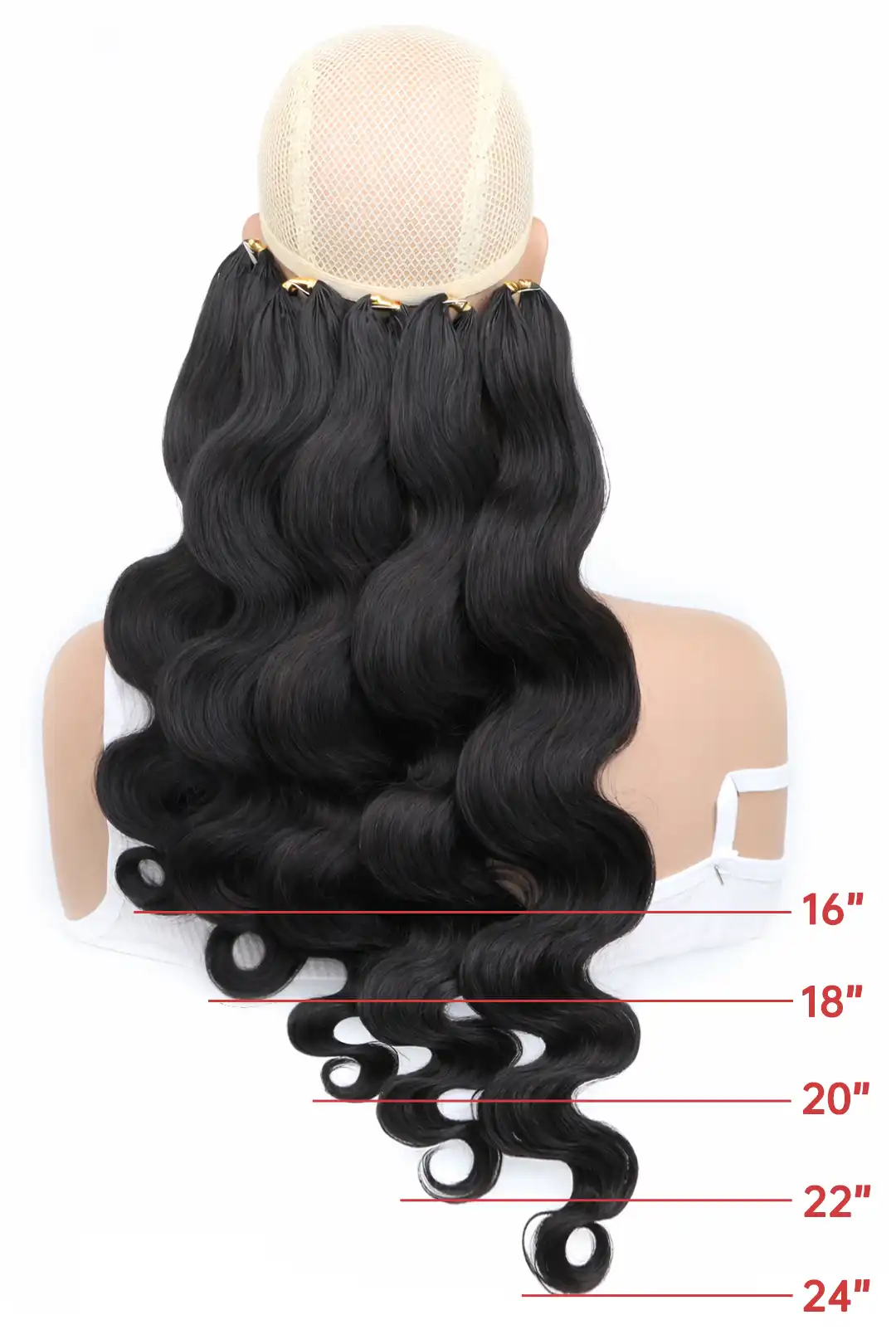 Feather Crochet Hair Extension Body Wave Human Hair FE22 - Image 6
