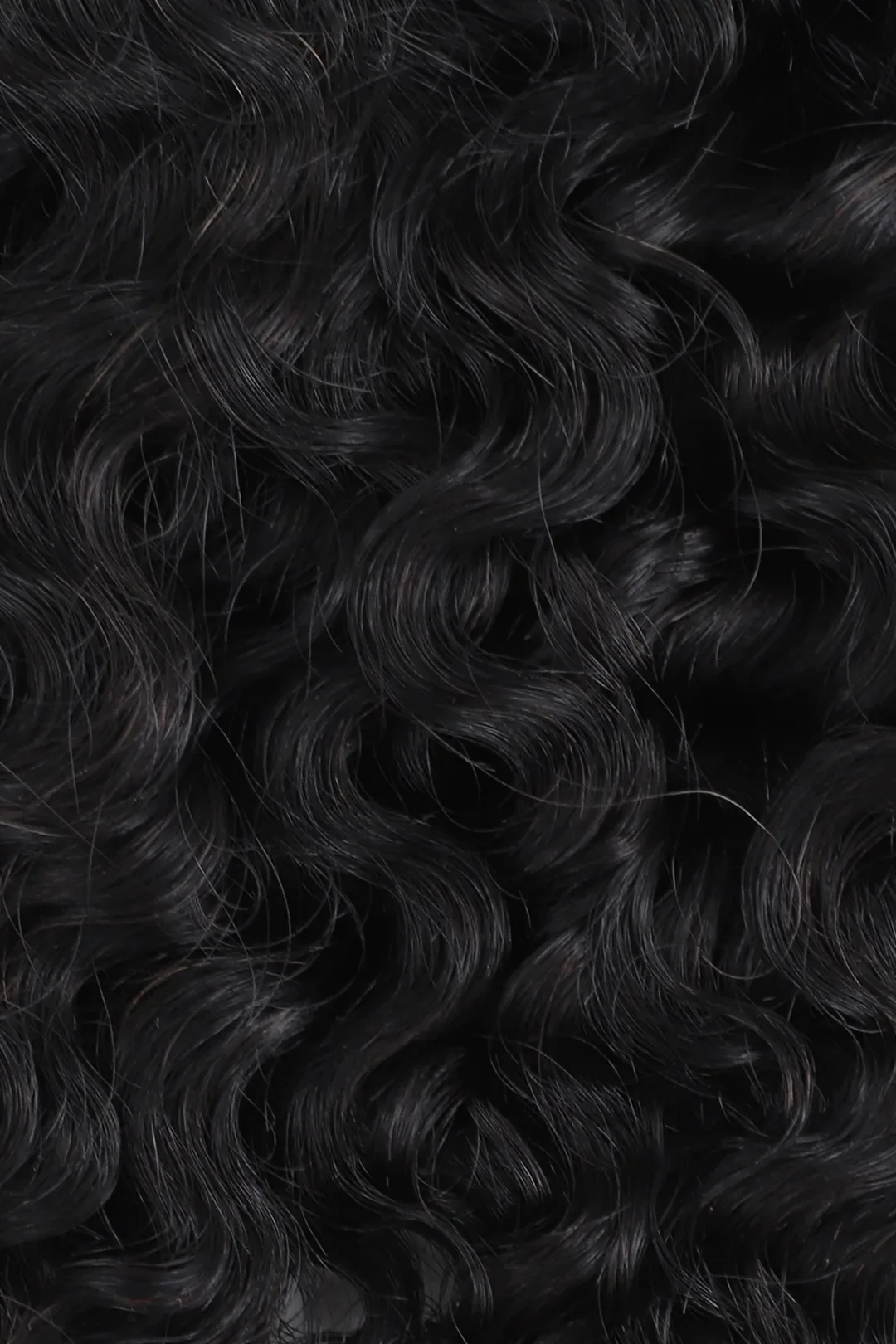 Double Drawn Feather Crochet Hair Extension Burmese Water Curly Human Hair - Image 4