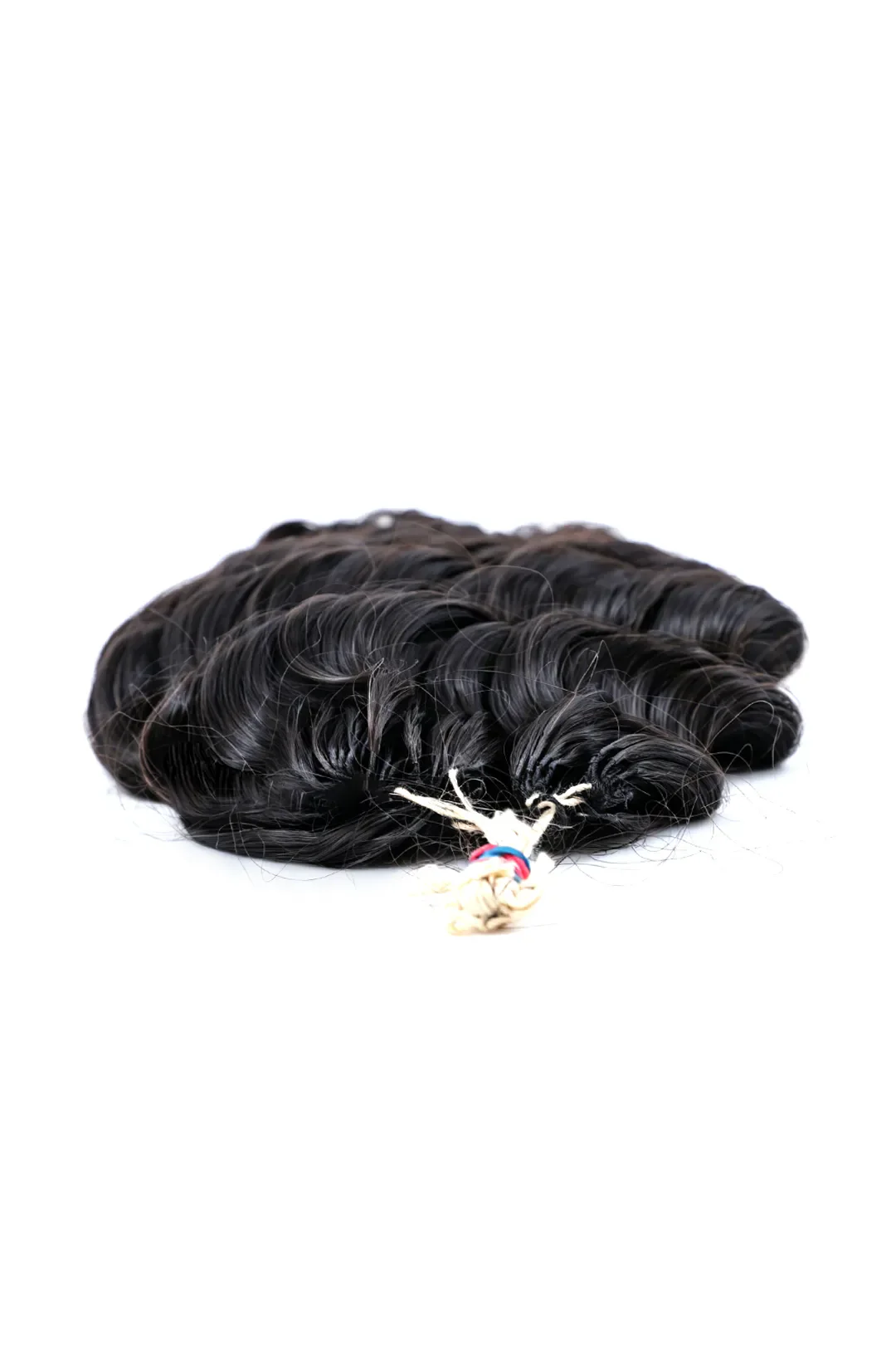 Handmade Feather Line Hair Extensions Loose Deep Wave Single-Strand with Loop - Image 2