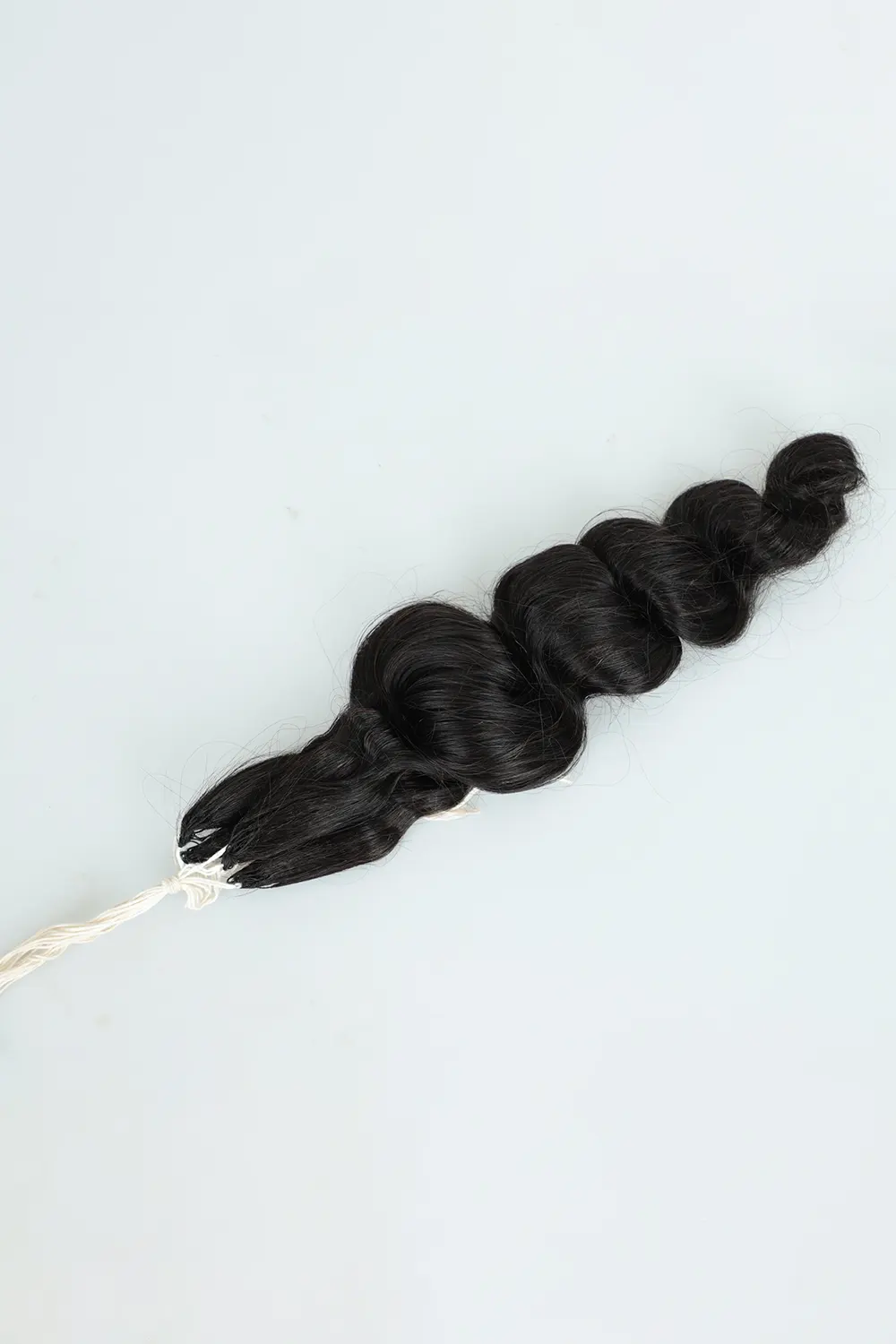 Handmade Loose Wave Hair Feather Extensions Brazilian Remy Hair 125 Strands - Image 2